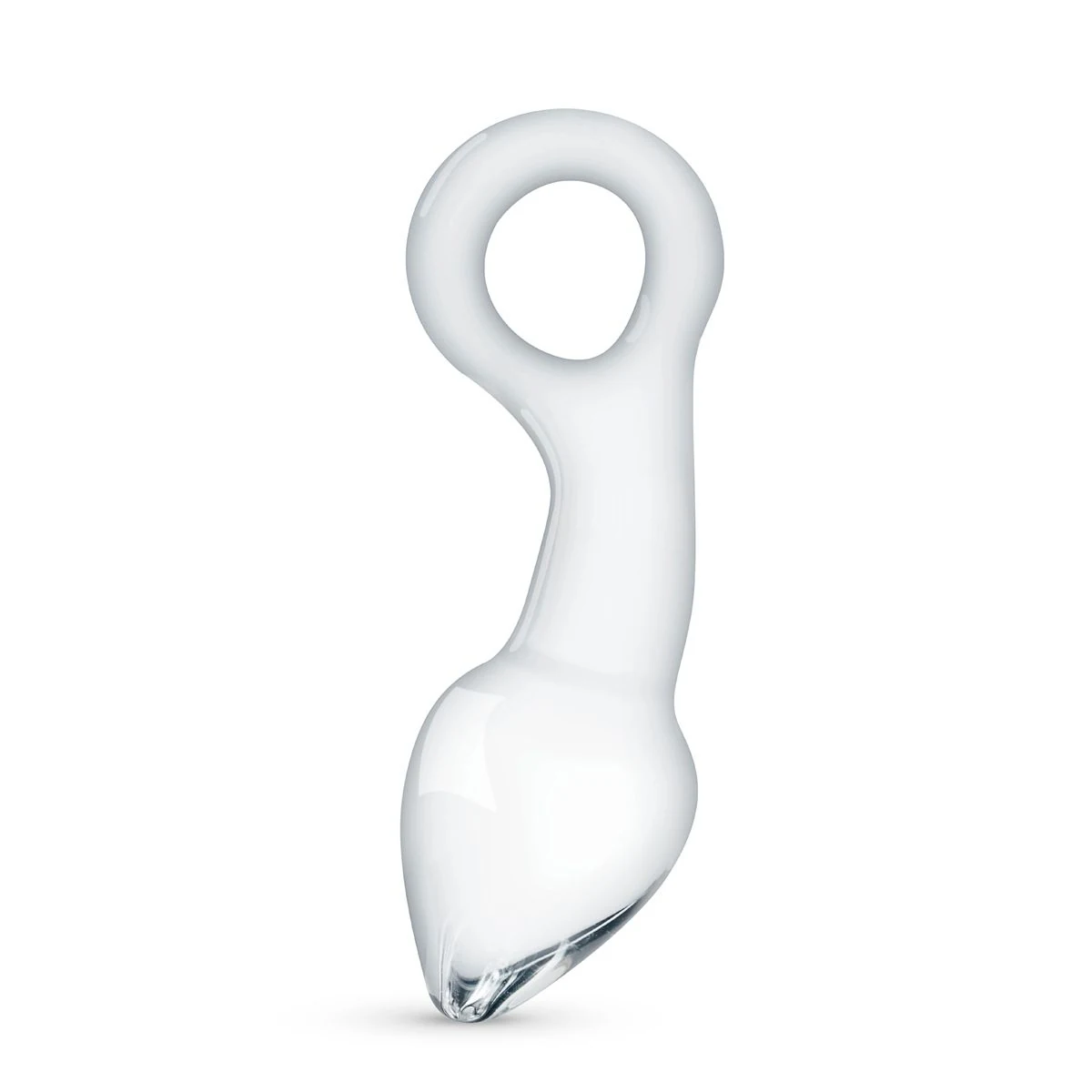 Gildo glazen prostaat buttplug No. 13 van 13,5 cm in transparant glas