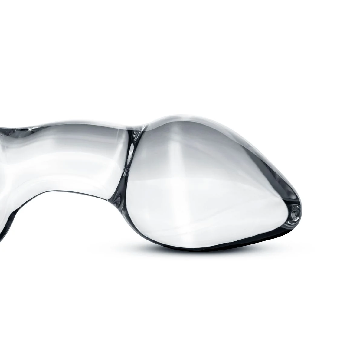 Glazen prostaat buttplug van Gildo met gebogen schacht voor prostaatstimulatie