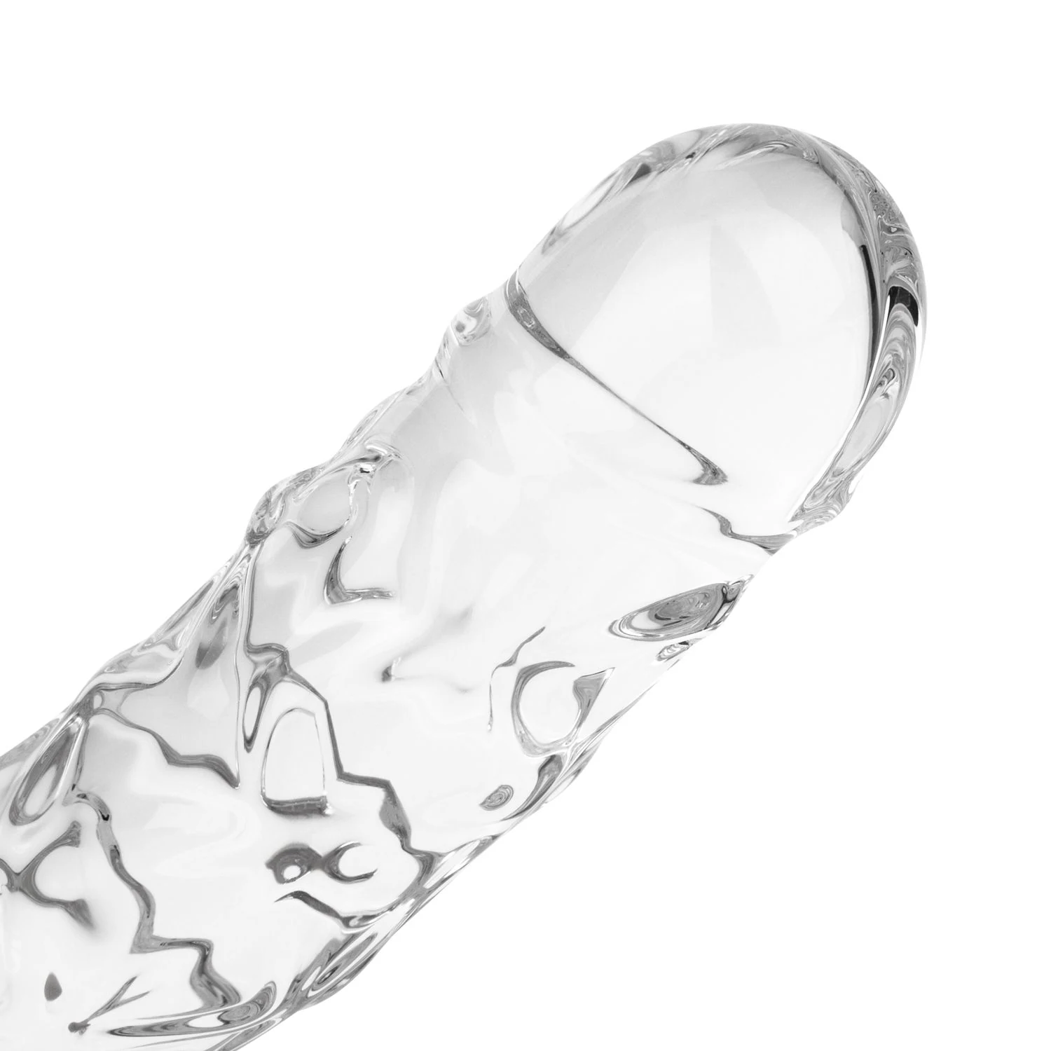 Gildo No. 36 getextureerde glazen dildo met ribbels, nopjes en glad glas