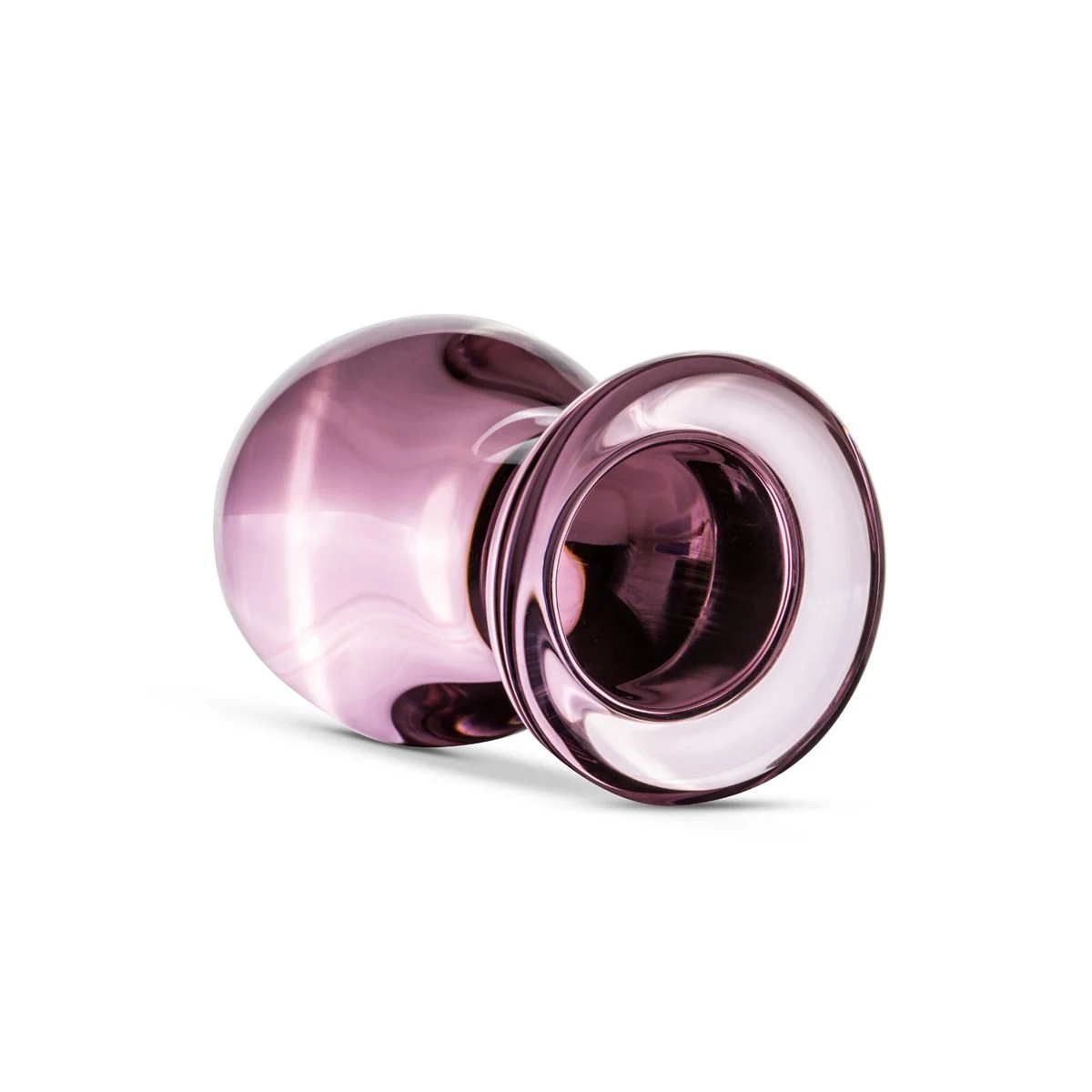 Roze glazen buttplug van Gildo met 90 mm lengte