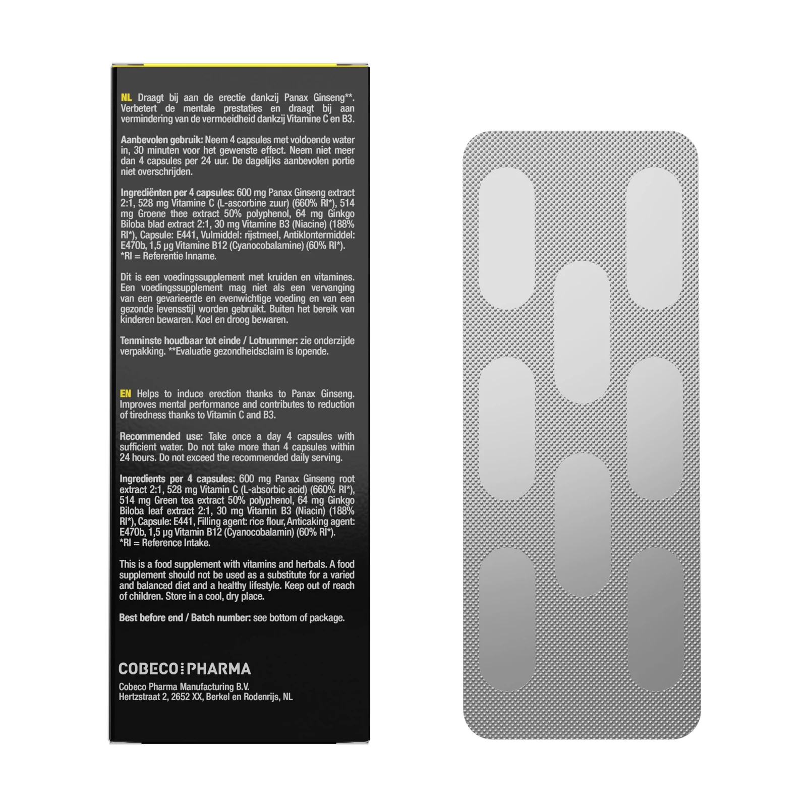 Golden Erectie Pillen, 100% natuurlijk product voor mannen en unisex gebruik