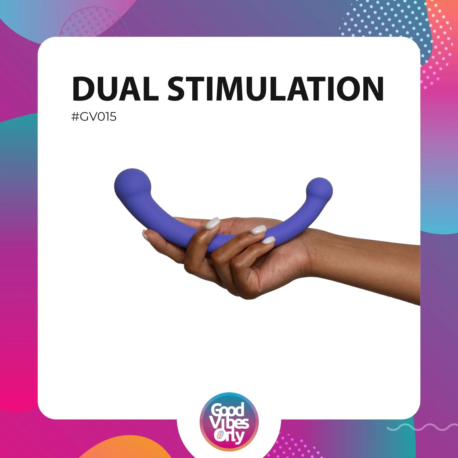 Good Vibes Only Jane vibrator paars, aan 2 zijden te gebruiken