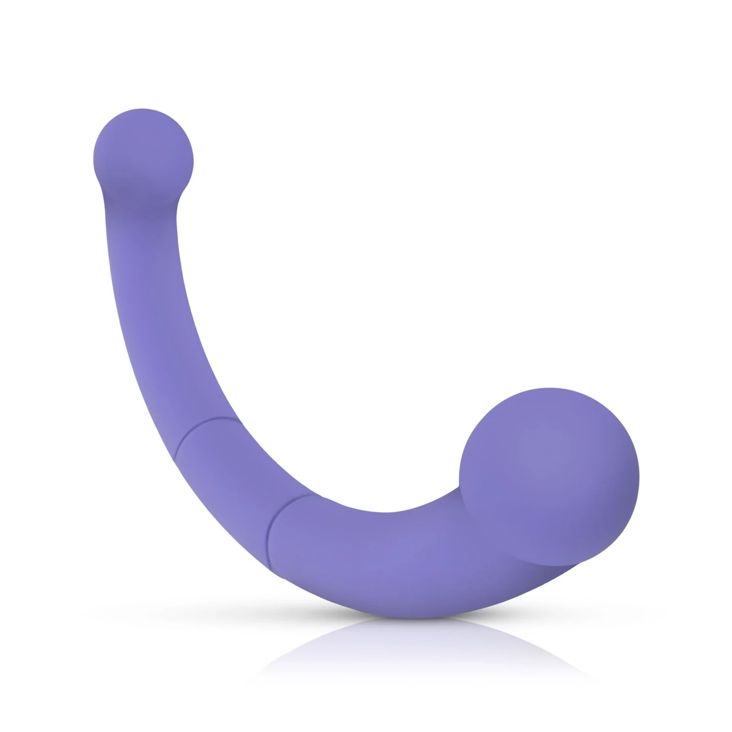 Paarse double end vibrator Jane met USB-oplaadkabel en pushbutton bediening