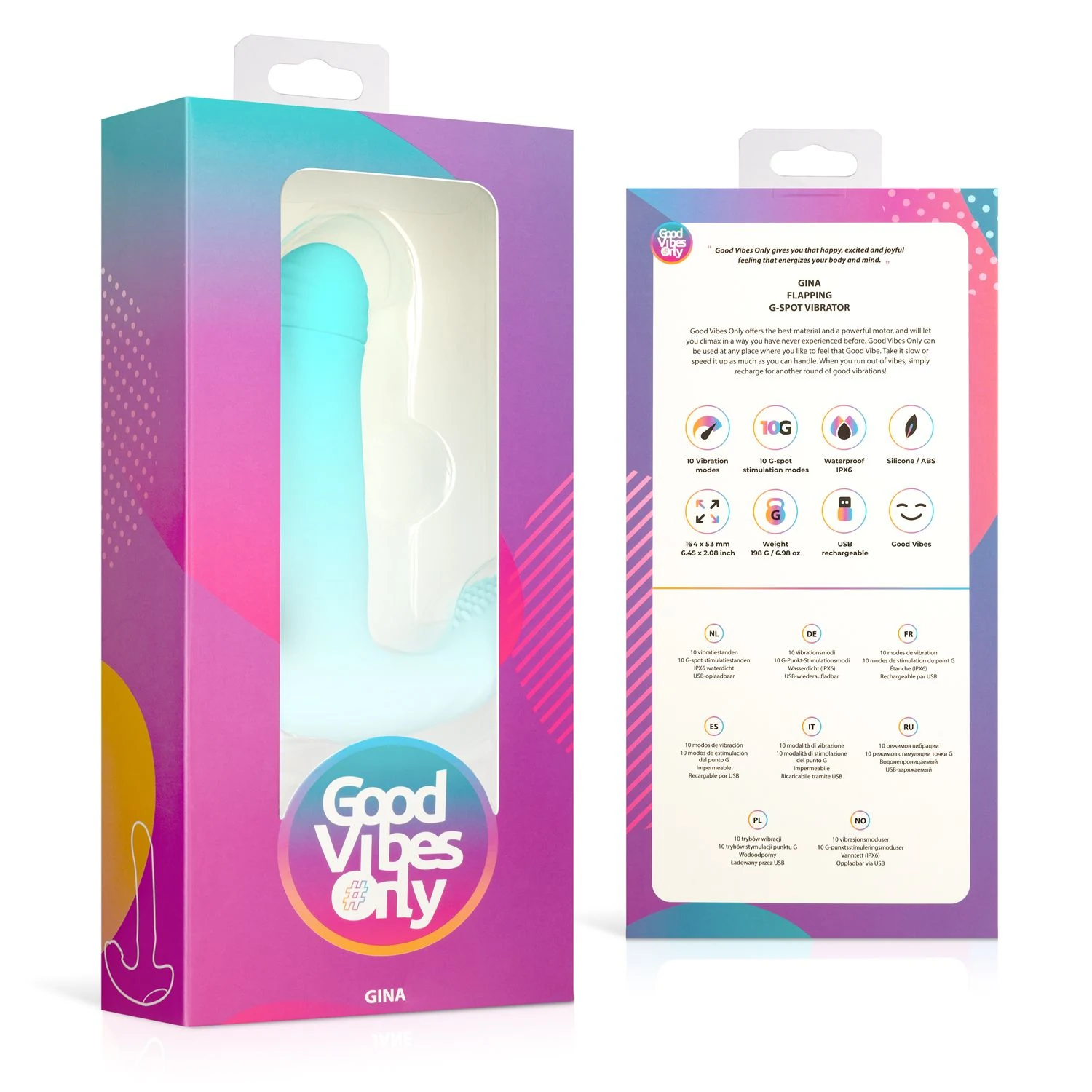 Good Vibes Only G-spot vibrator Gina met 2 motoren