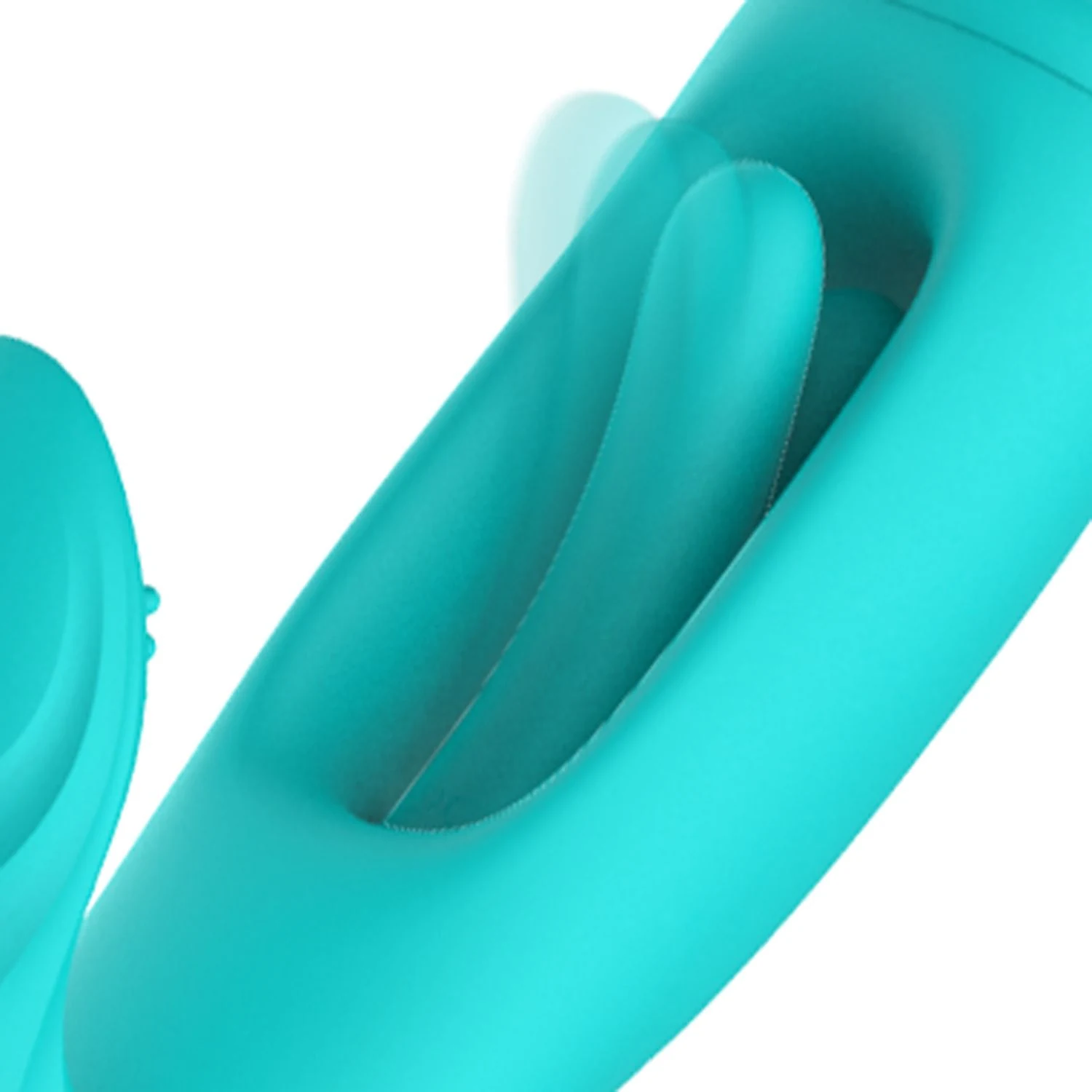 Turquoise G-spot vibrator van zacht siliconen materiaal