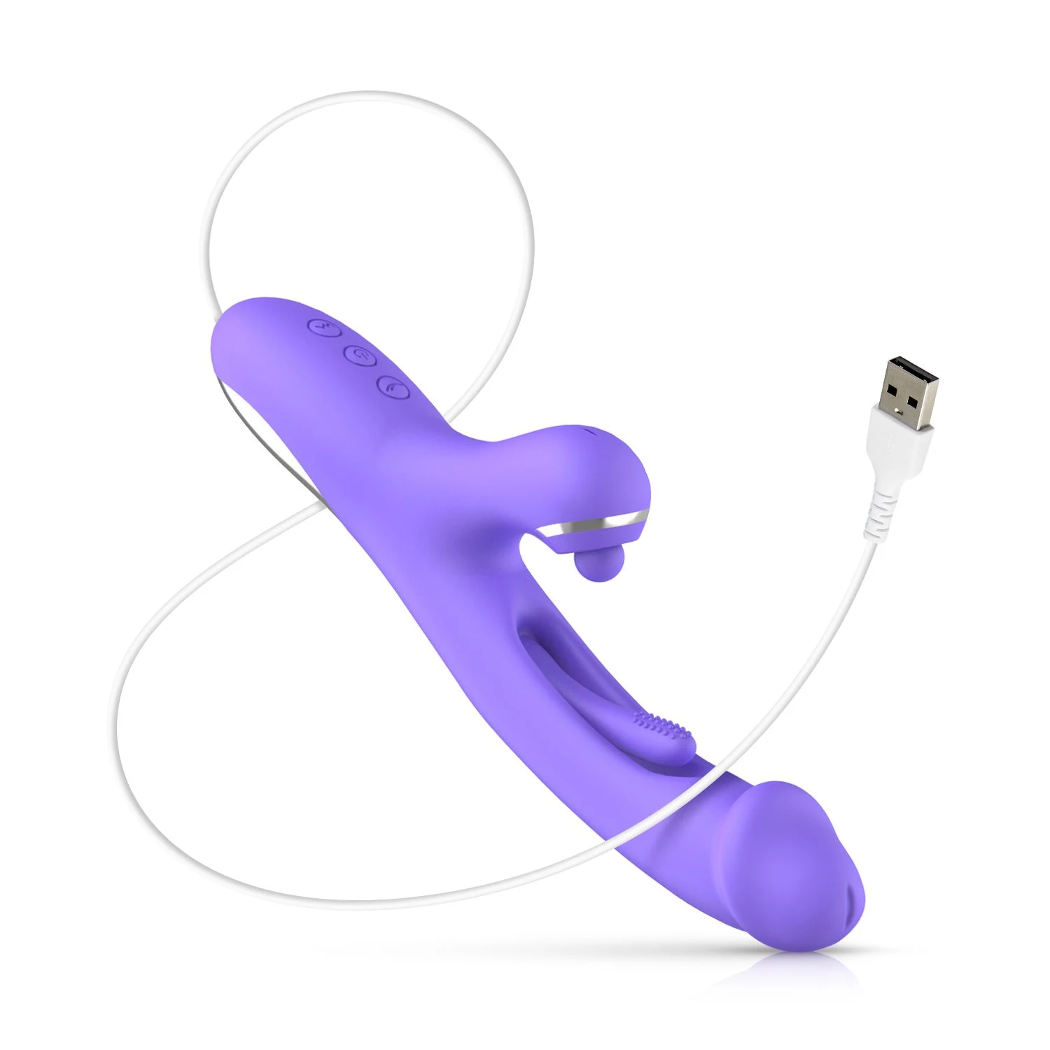 Tess Rabbit Vibrator met maximale diameter van 42 mm