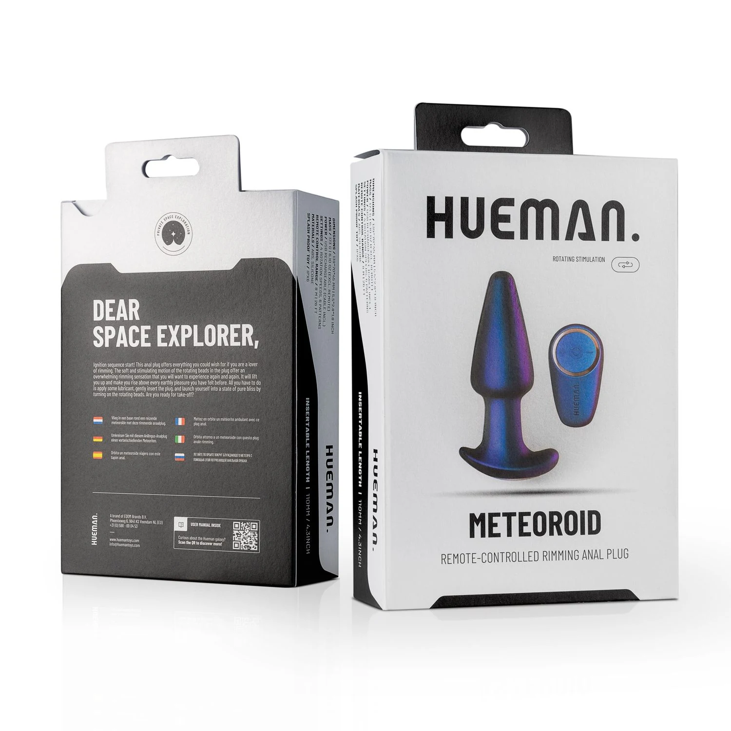 Hueman Meteoroid buttplug voor gevorderd gebruikersniveau