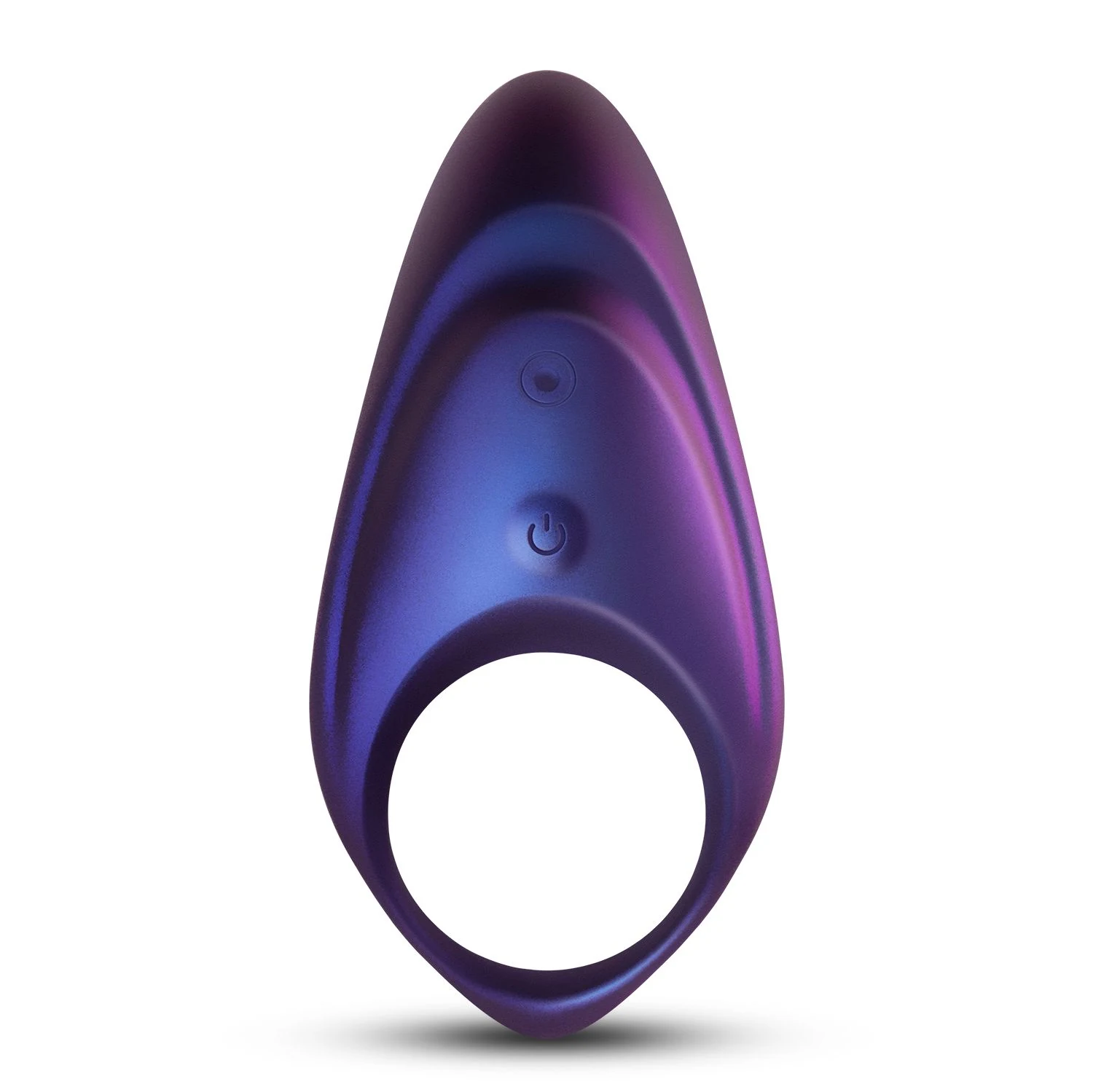 Rekbare Hueman Neptune vibrerende cockring met pushbutton bediening