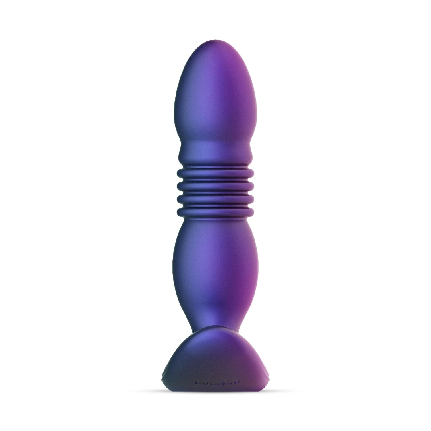 Stotende buttplug paars geschikt voor waterbasis glijmiddel