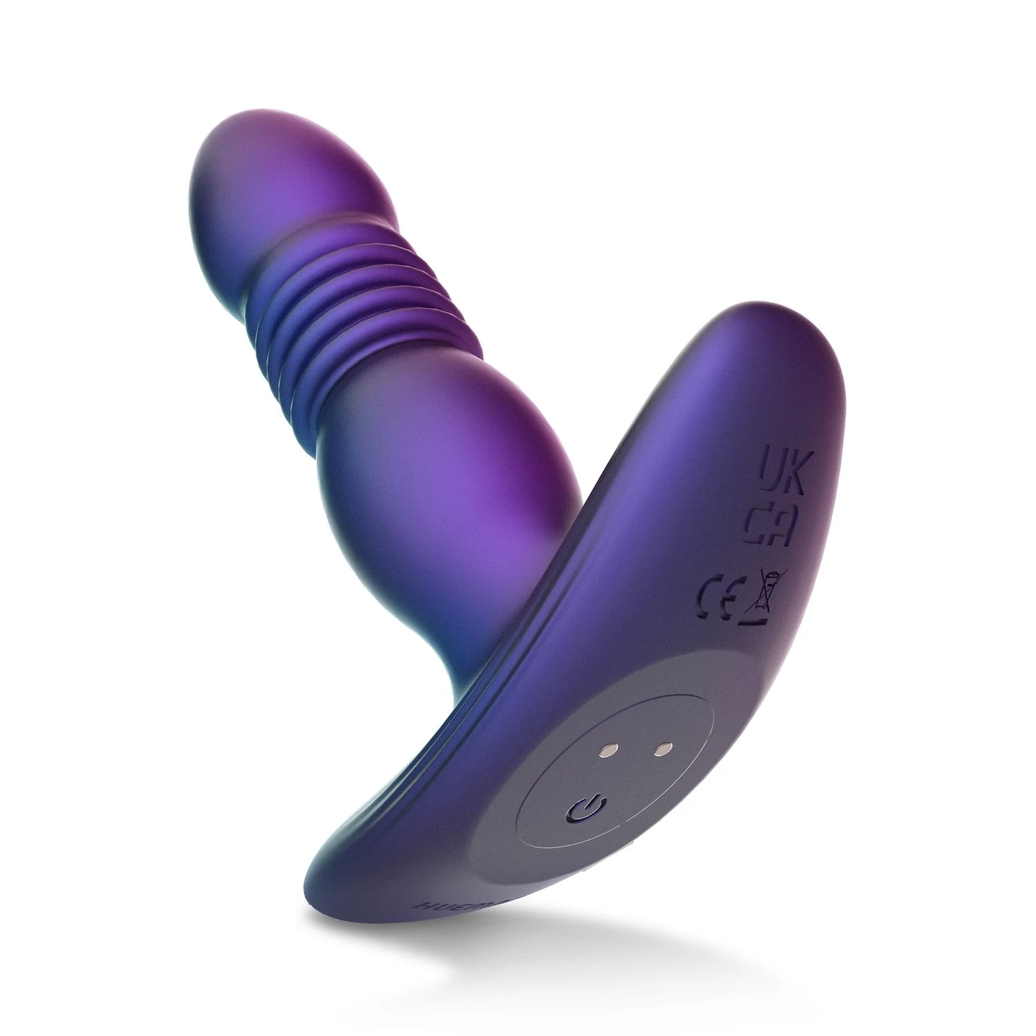 Paarse Hueman buttplug met normale geluidsniveau