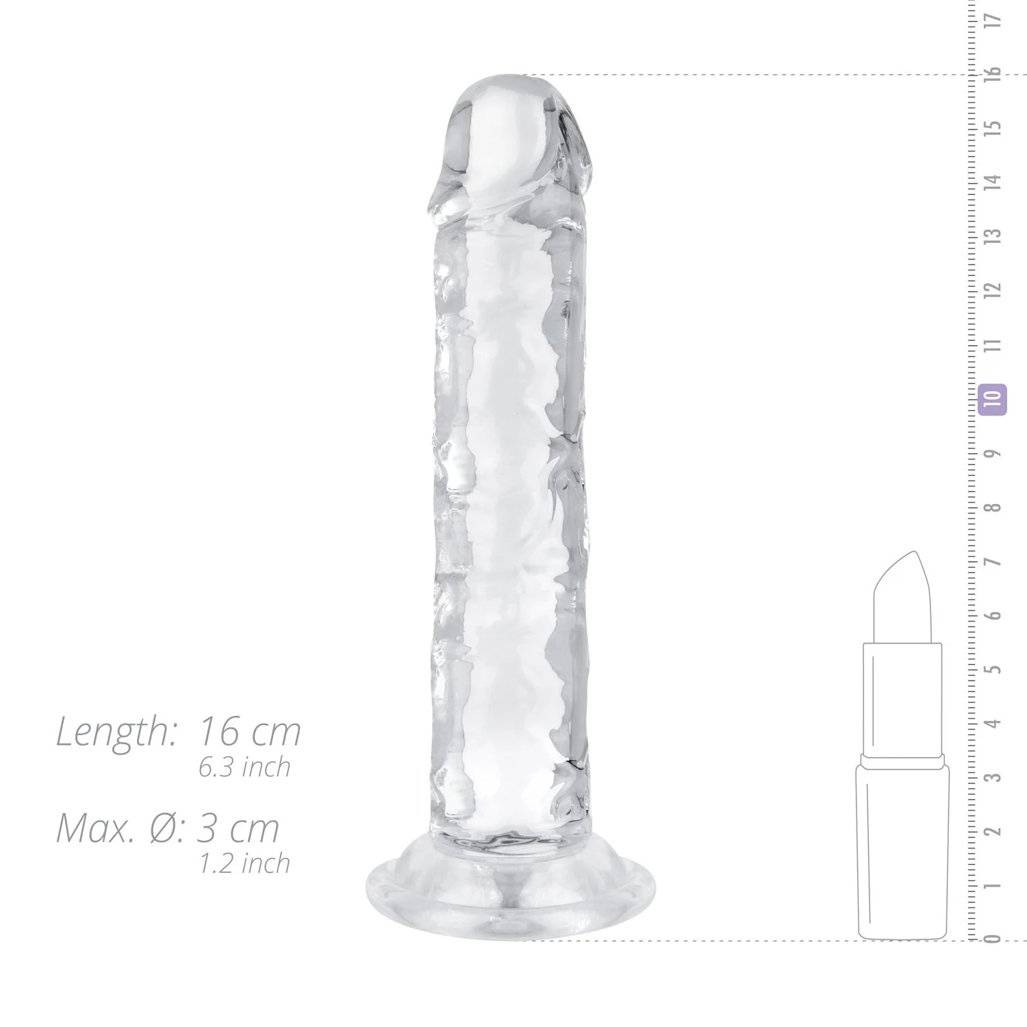 Jelly dildo zonder ballen voor vaginale en anale stimulatie