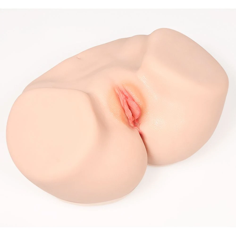 Beige Kokos Vanilla Onahole met dubbele laag technologie