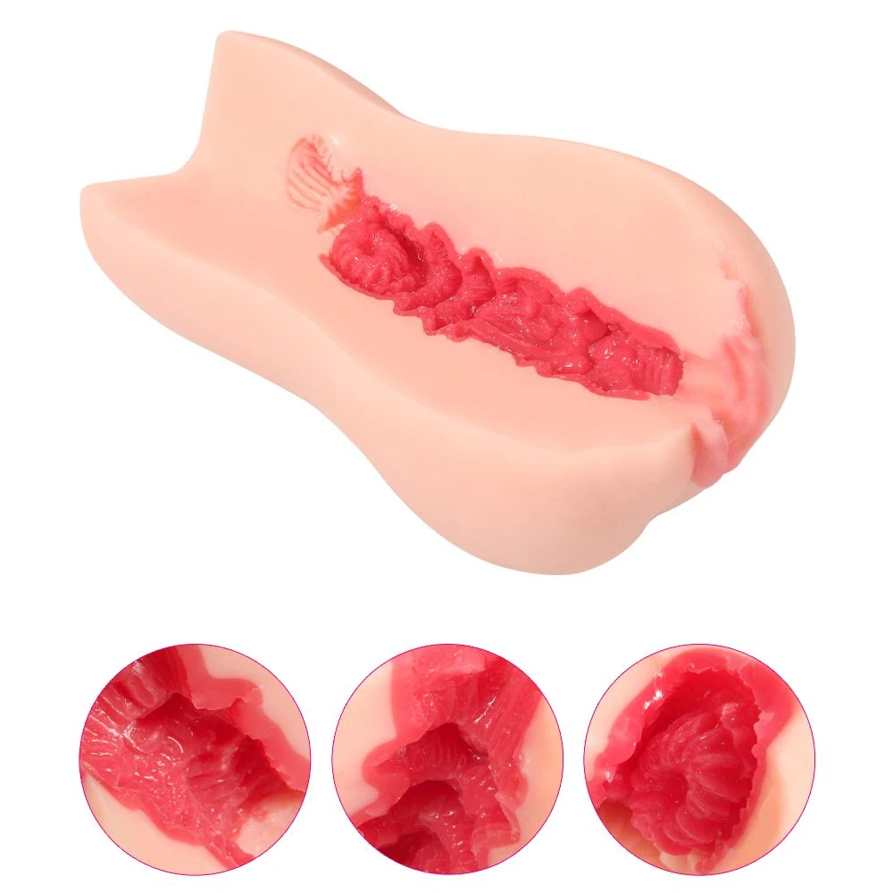Kokos Emily Onahole Double Layer L pocket pussy met noppen en ribbels