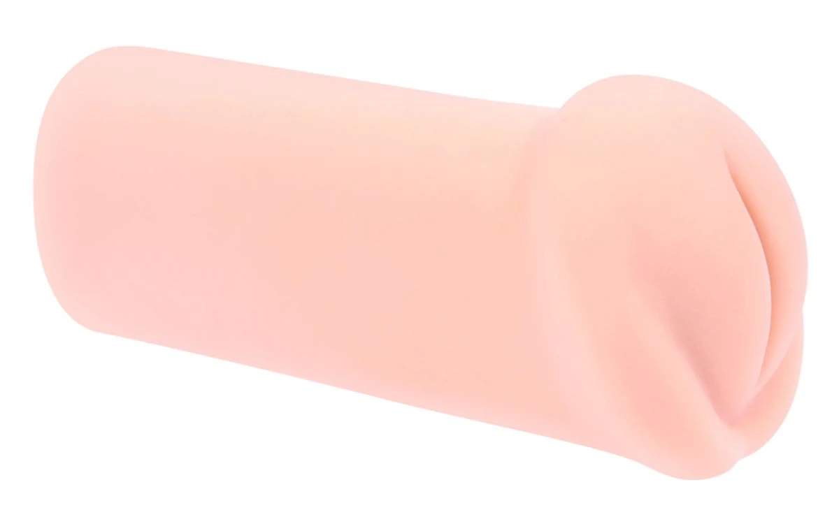 Haru masturbator met grote gladde schaamlippen en licht genopte opening