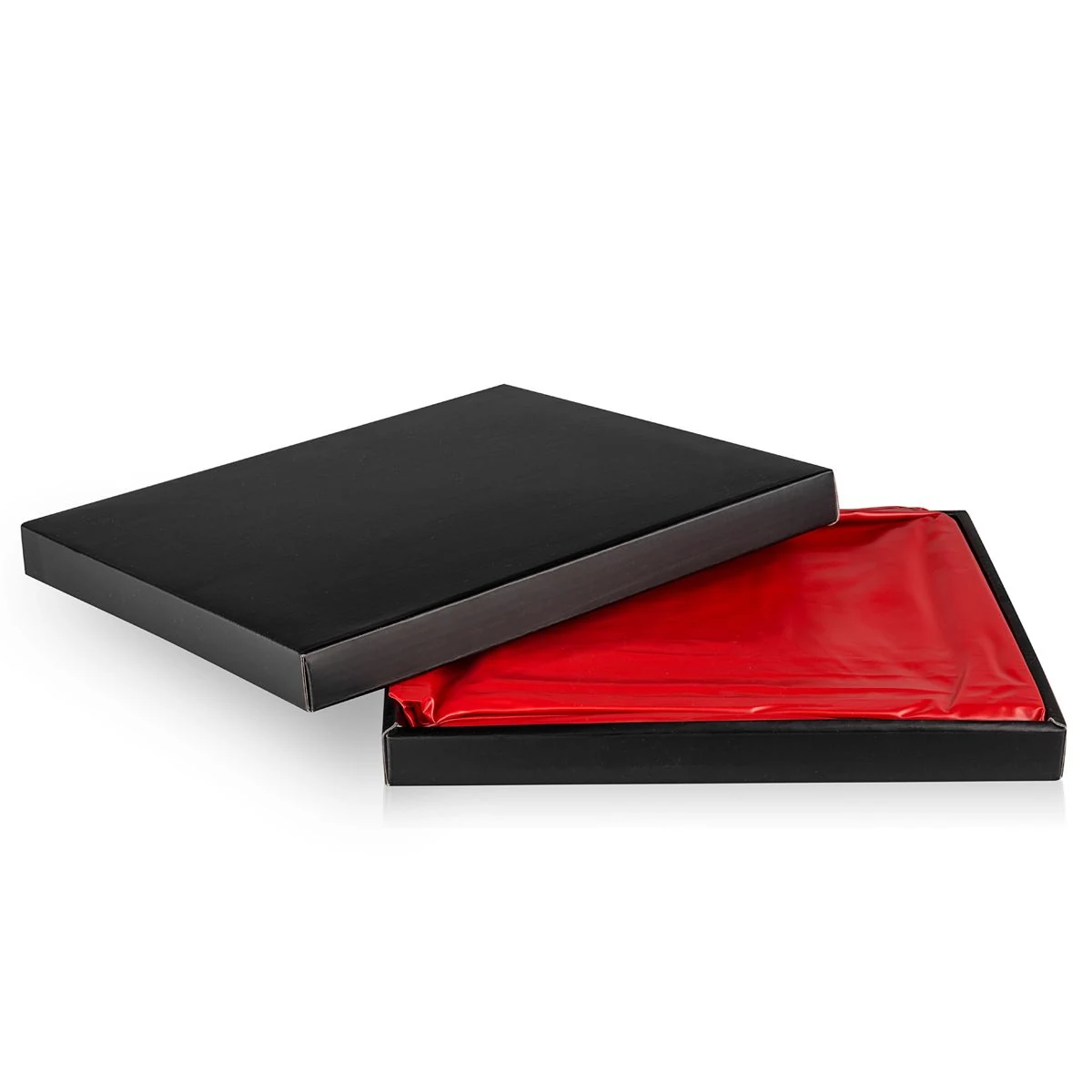 Rood PVC laklaken, handwas, niet bleken, niet strijken en niet geschikt voor de droogtrommel