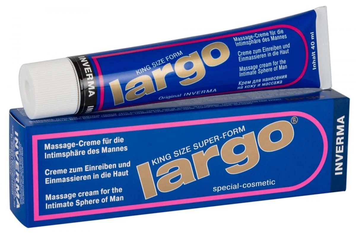 Largo Penis Enlargement Gel 40ml van Inverma, transparante crème voor hem