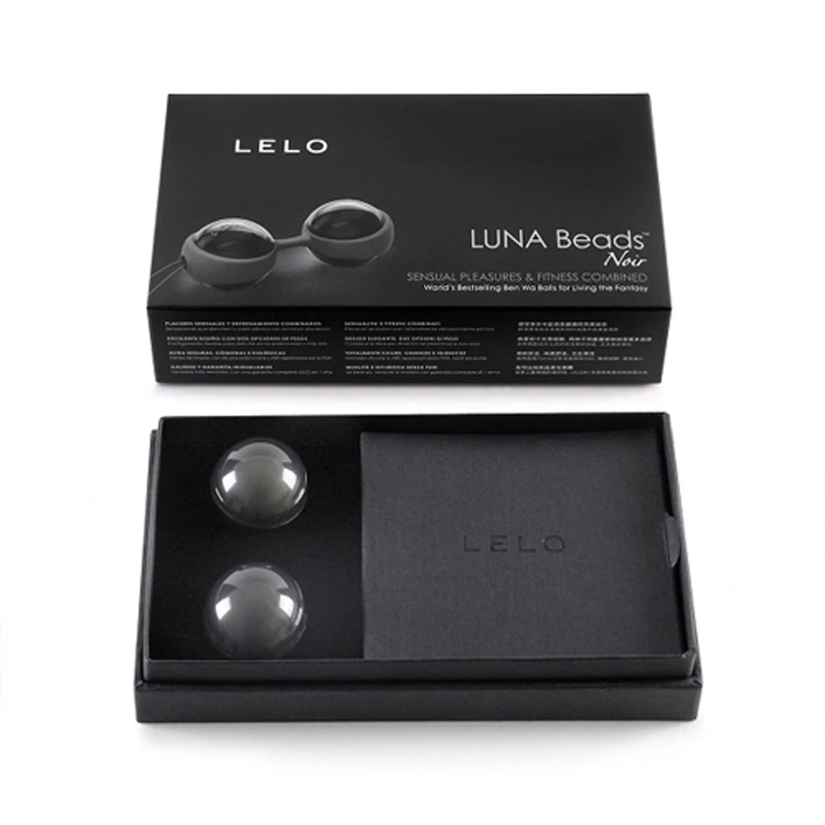 LELO Luna vagina balletjes met zacht siliconen harnas