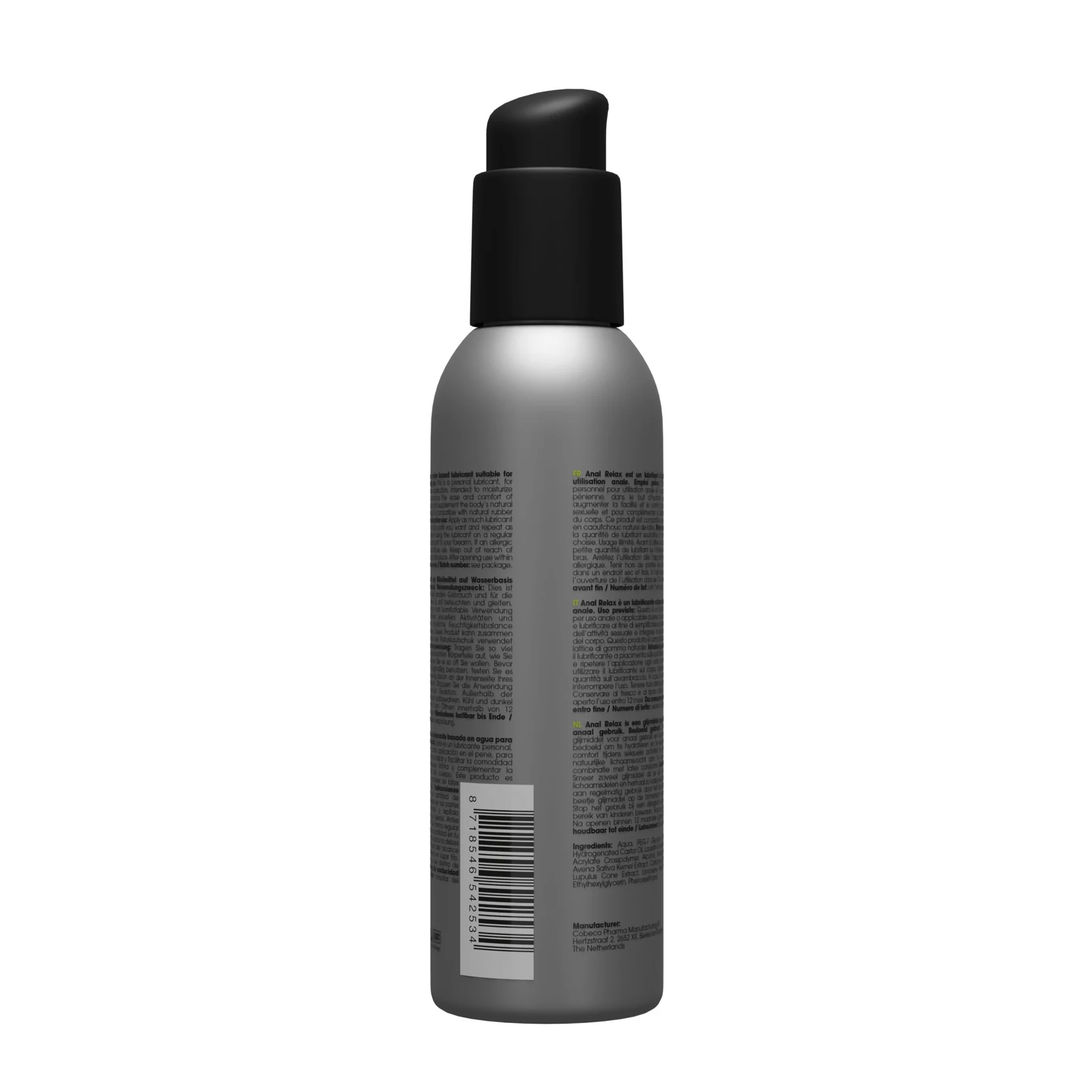 Male! anal relax glijmiddel 150 ml met verdovende werking voor anaal gebruik