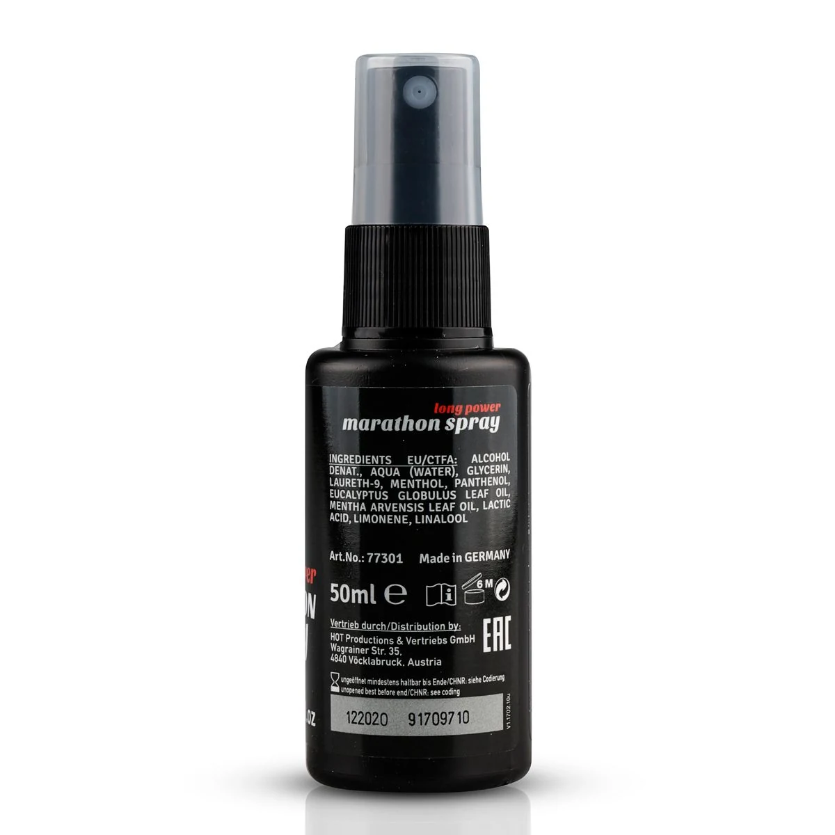 Verdovende penis spray Marathon 50 ml, maakt de penis minder gevoelig