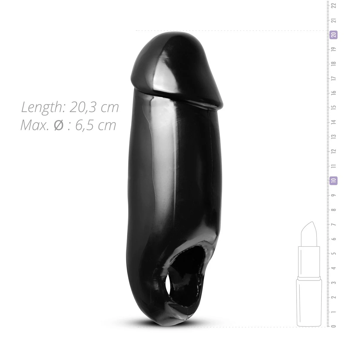 Master Series Fat Dick Penis Enhancer van superzacht PVC materiaal