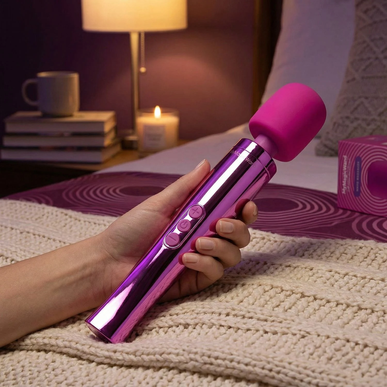 MyMagicWand Electric Pink met flexibele kop en ergonomisch handvat