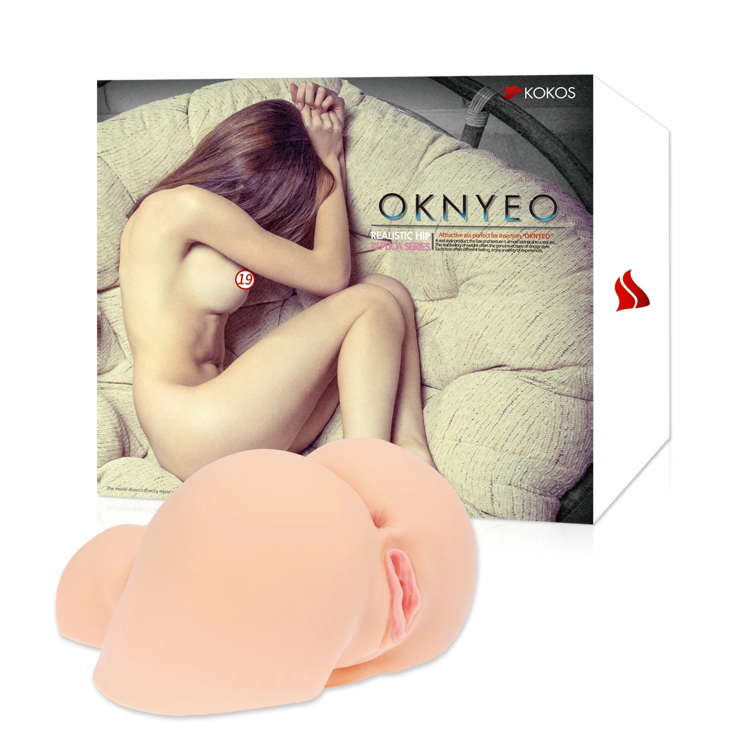 Oknyeo Masturbator met invoerdiepte 150 mm en lengte 250 mm