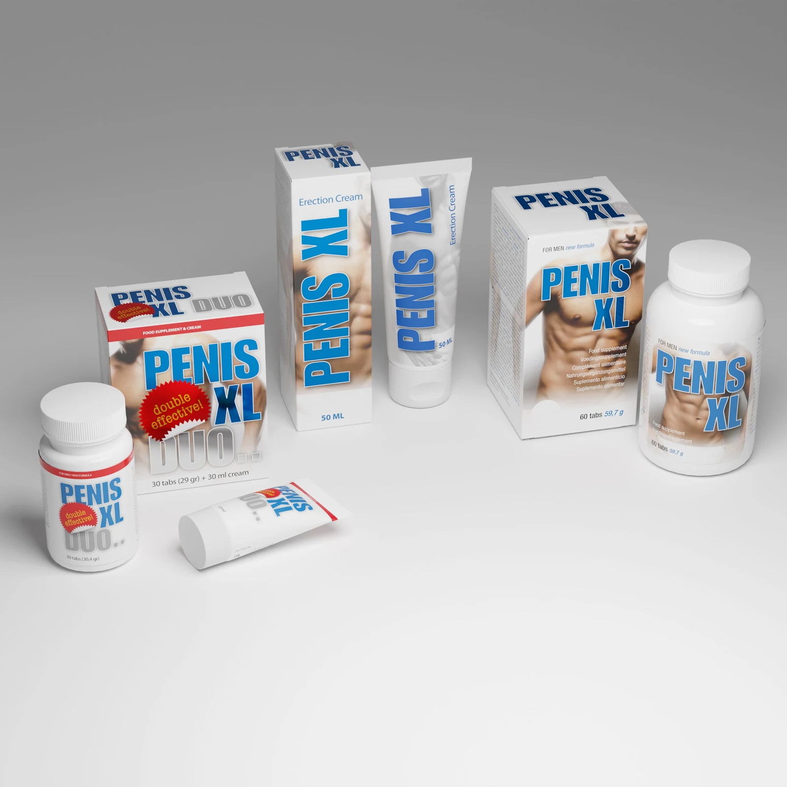 Penis XL Duo erectiepillen en crème, SKU 11510833