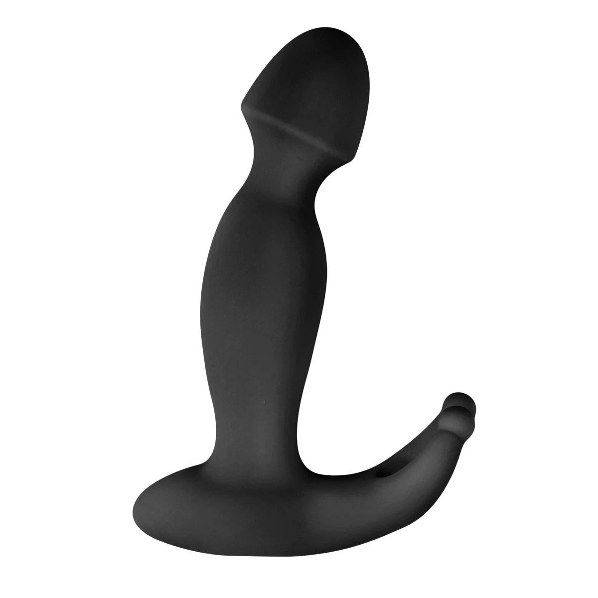 Zwarte Pounding Pete prostaat vibrator met gebogen design