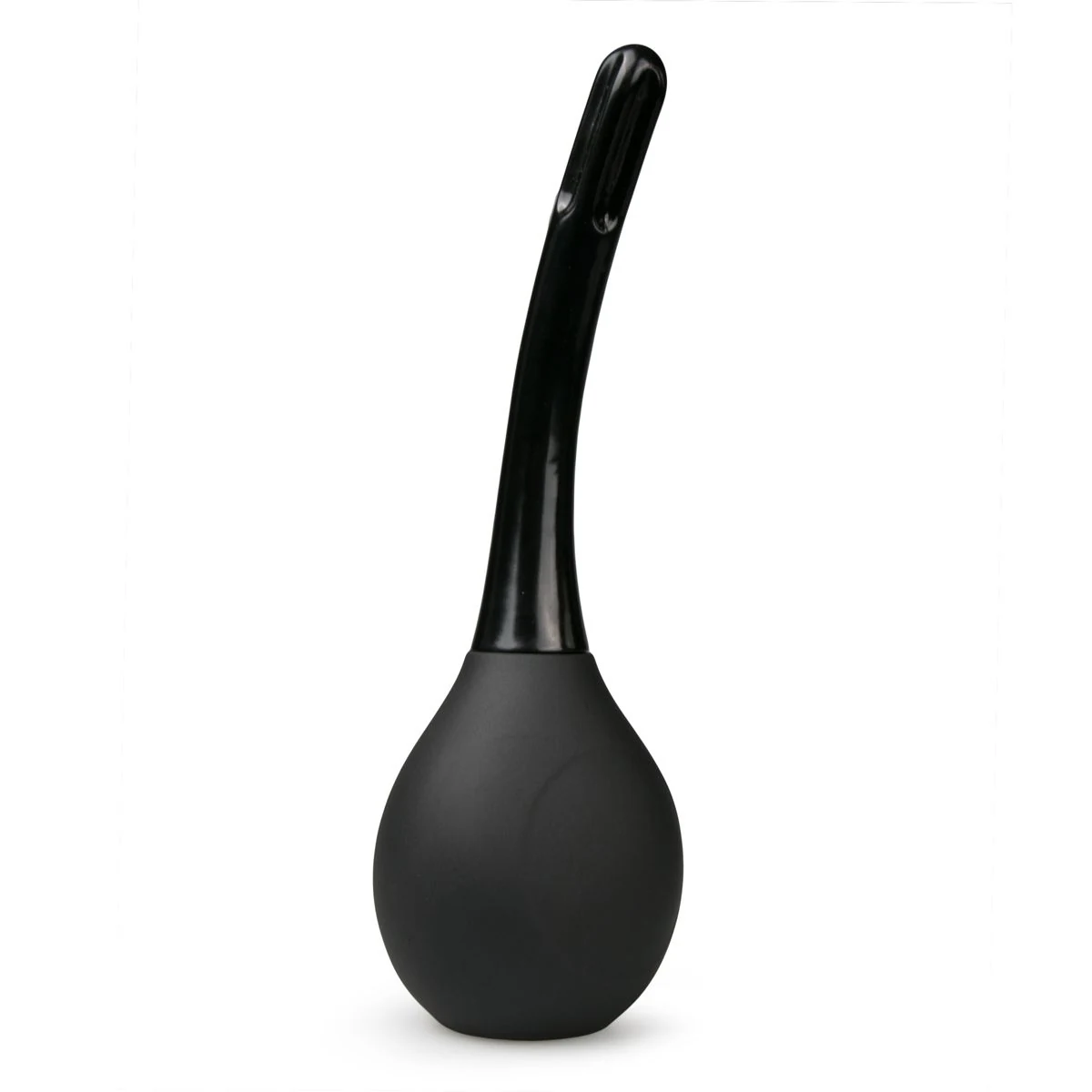 Zwarte Power Douche anaal vaginaal douche van PVC met grote knijpbal en vier openingen