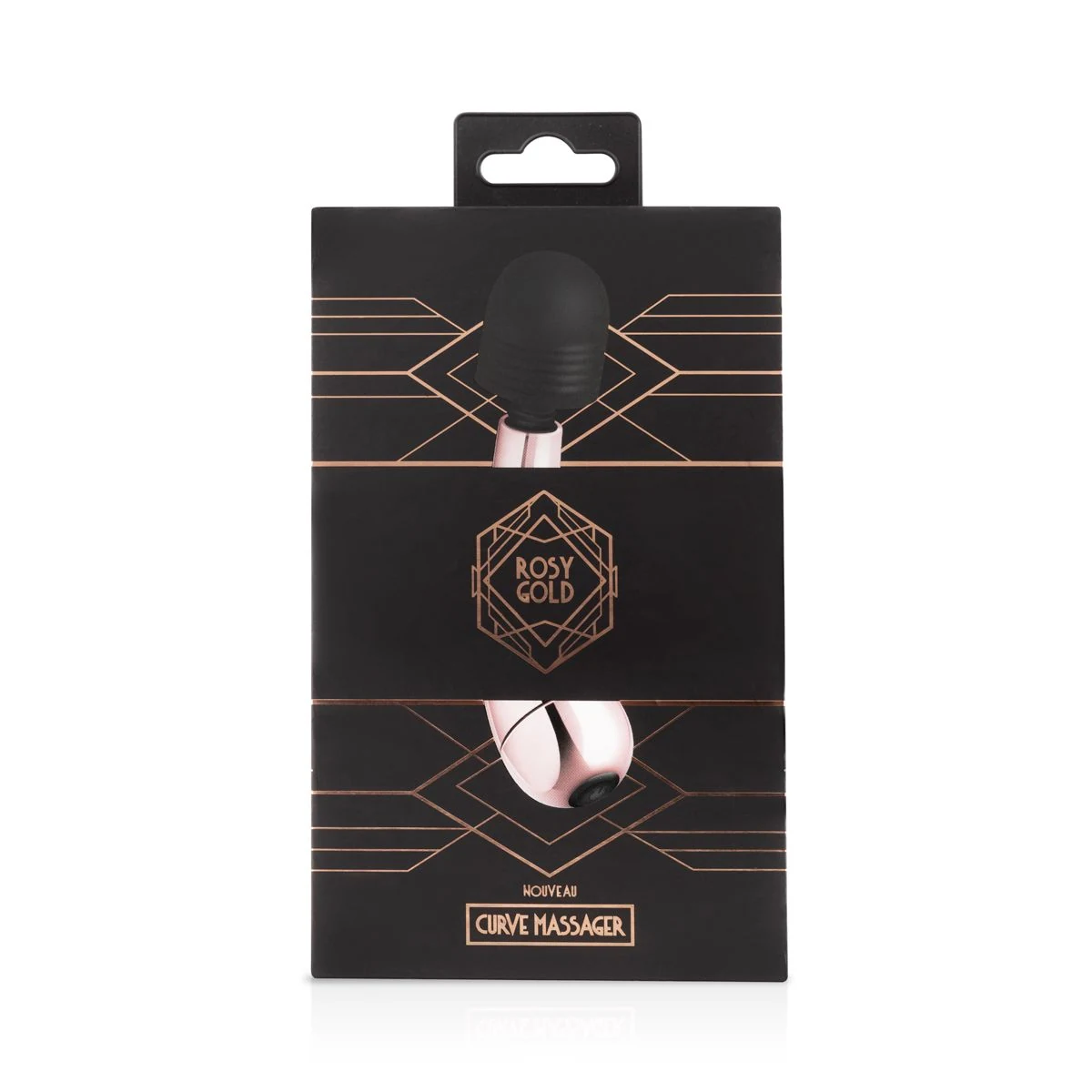 Rosy Gold Mini Curve Massager van ABS en siliconen met compact ergonomisch design