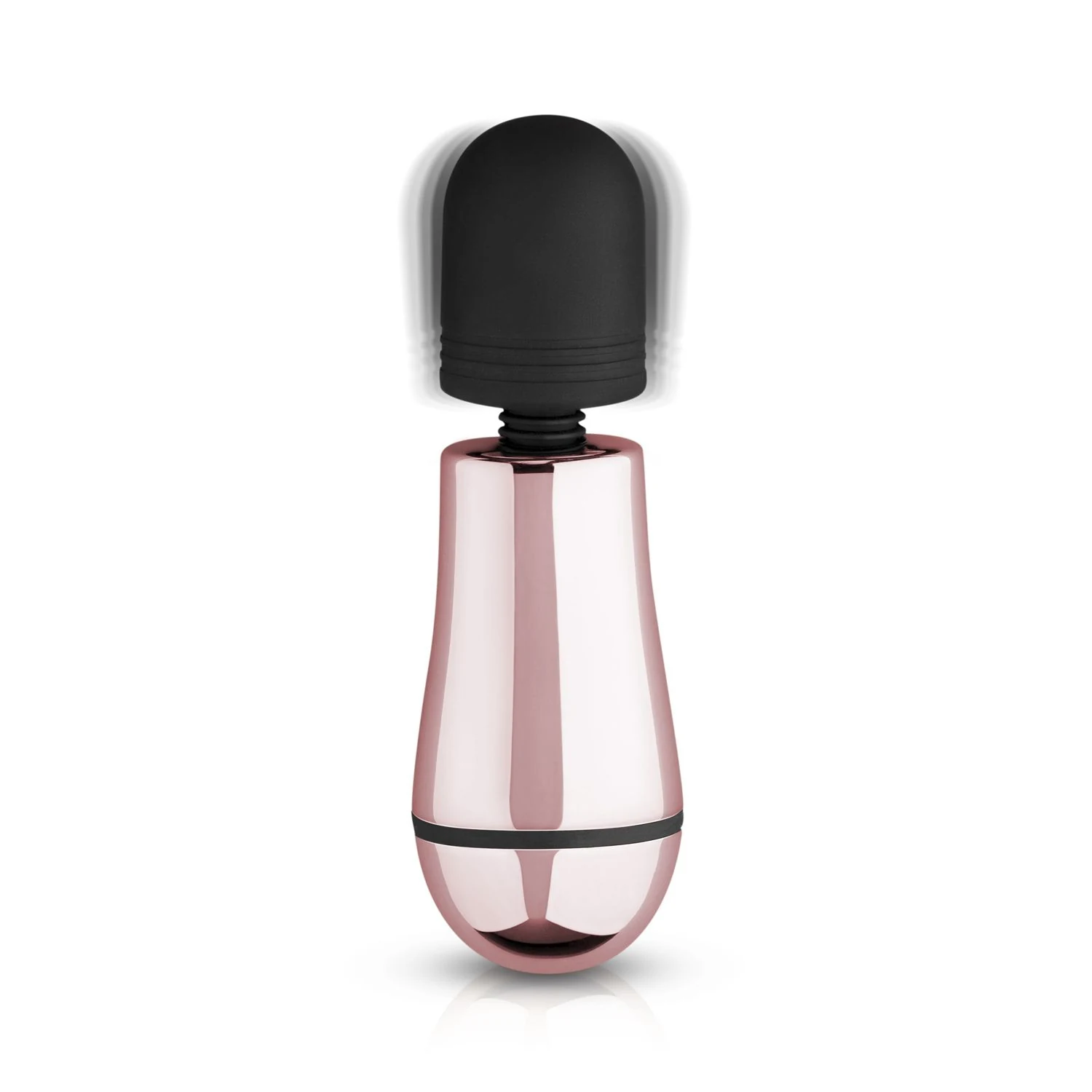 Rosy Gold Nouveau Mini Massager in roze en zwart, USB oplaadbaar