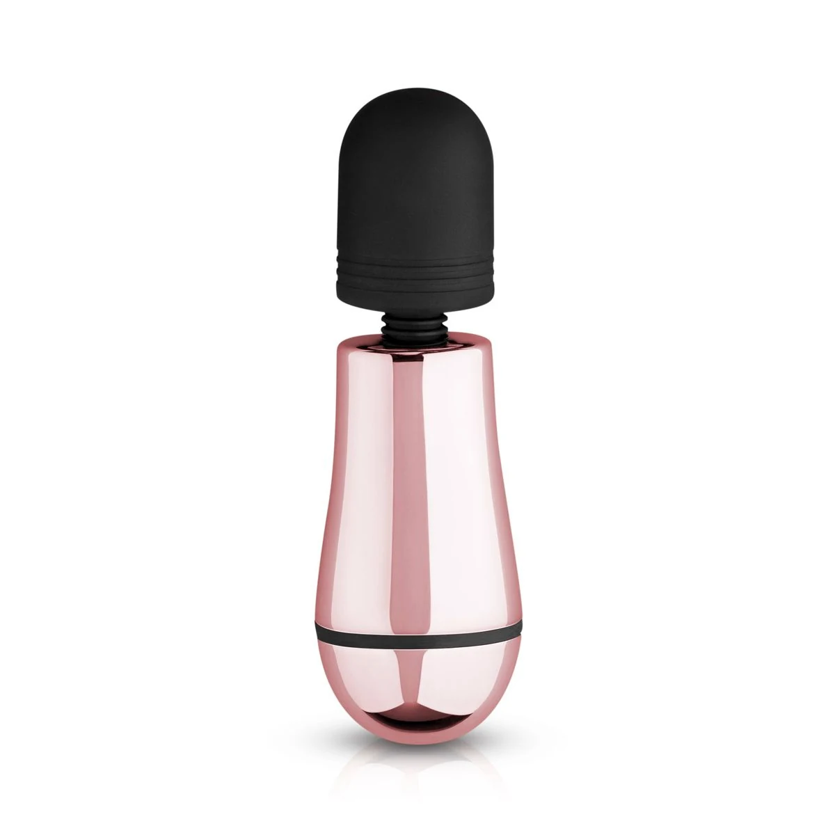 Rosy Gold mini massager met zachte flexibele top en compacte vorm