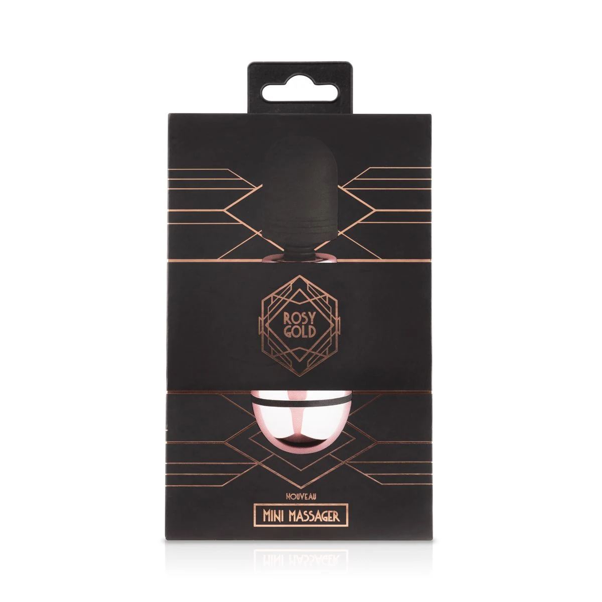 Nouveau Mini Massager van Rosy Gold met pushbutton bediening