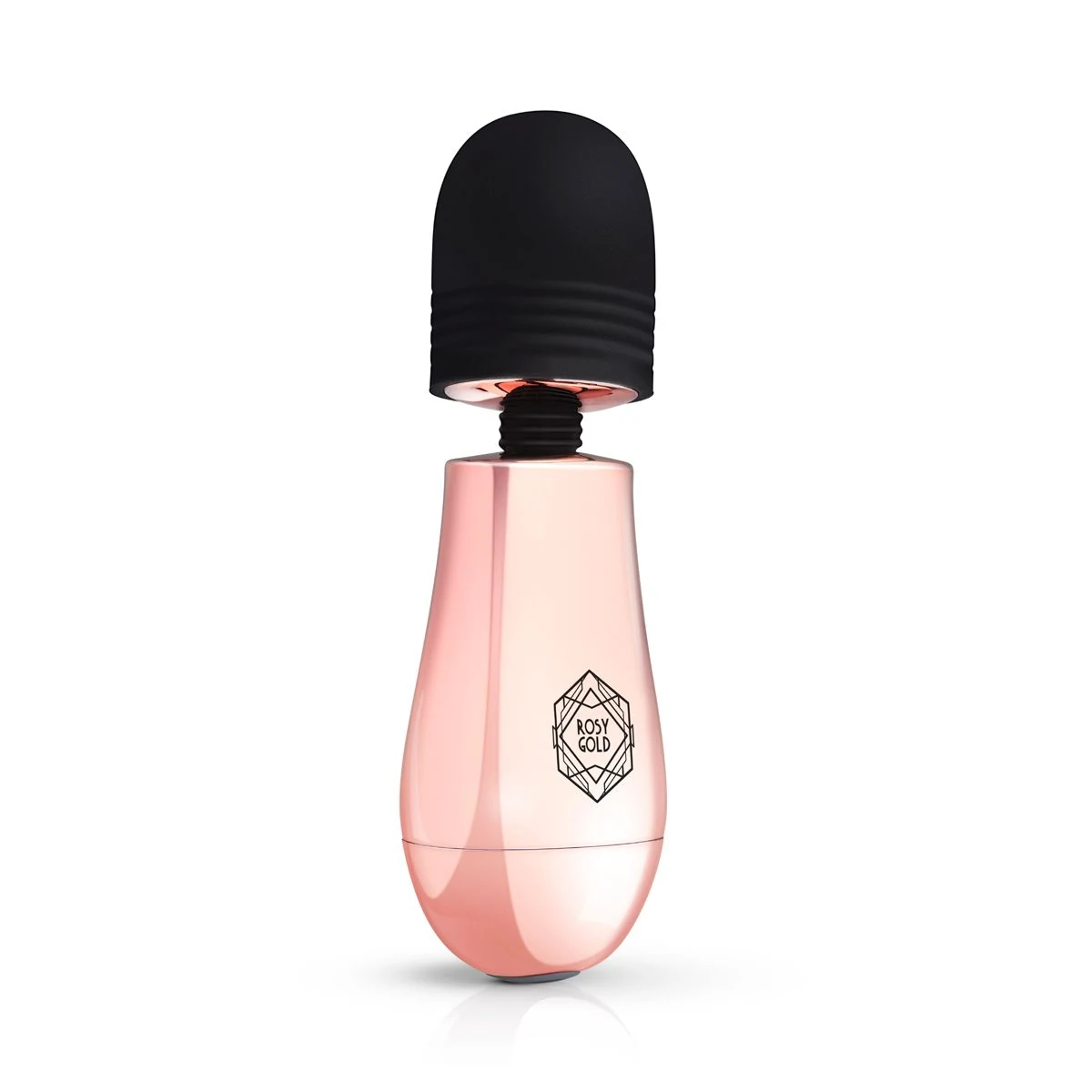 Roze en zwarte mini massager met variabele vibratiestanden