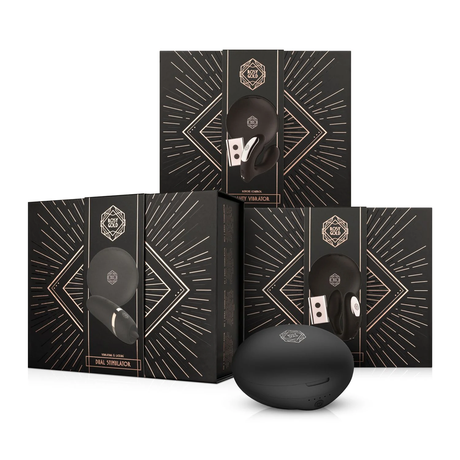 Rosy Gold wearable vibrator SKU 121128-Black