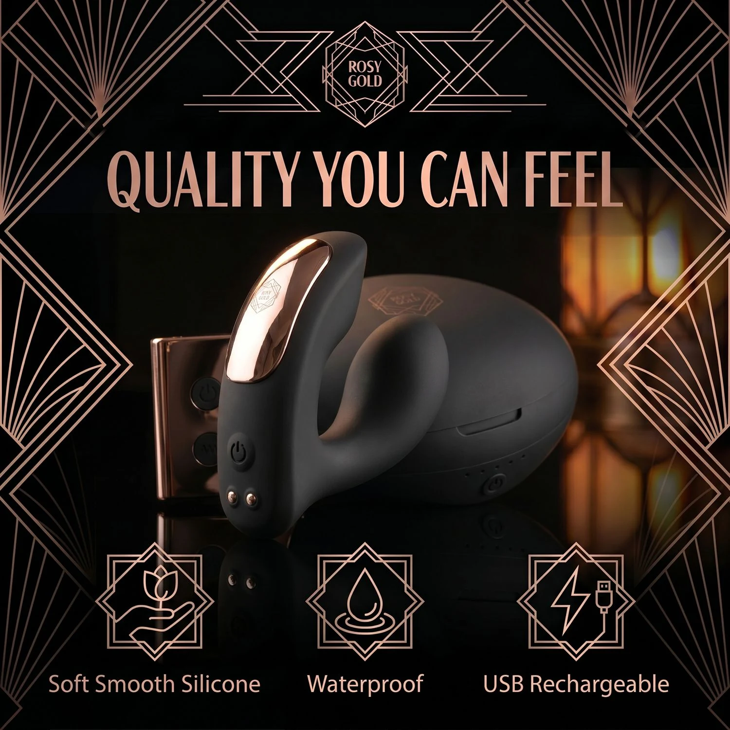 Rosy Gold wearable vibrator met dubbele vibratie