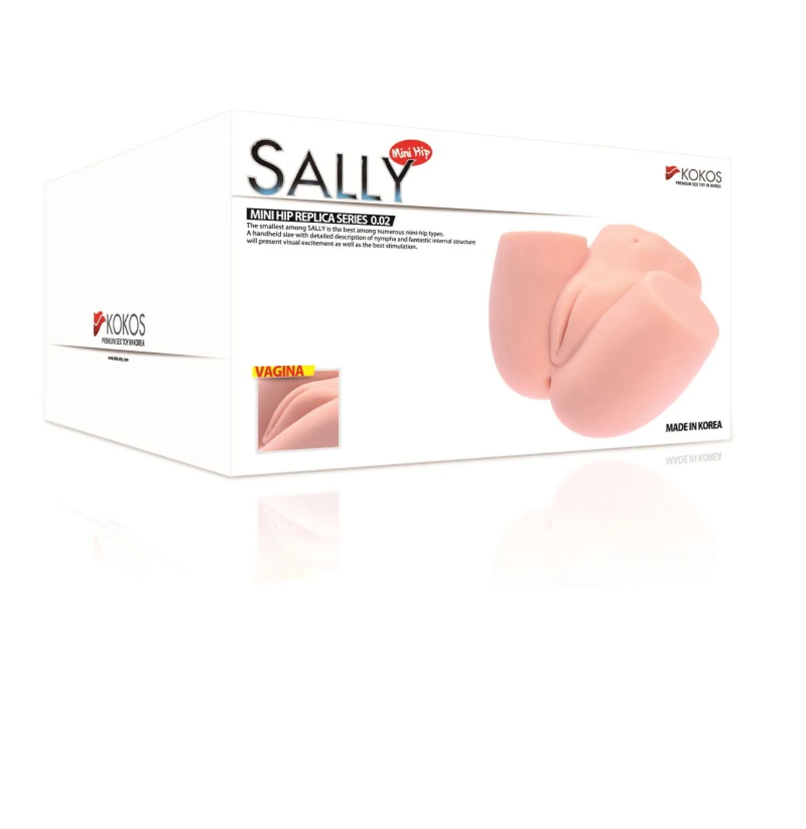 Sally Masturbator met lengte 120 mm, breedte 160 mm en hoogte 90 mm
