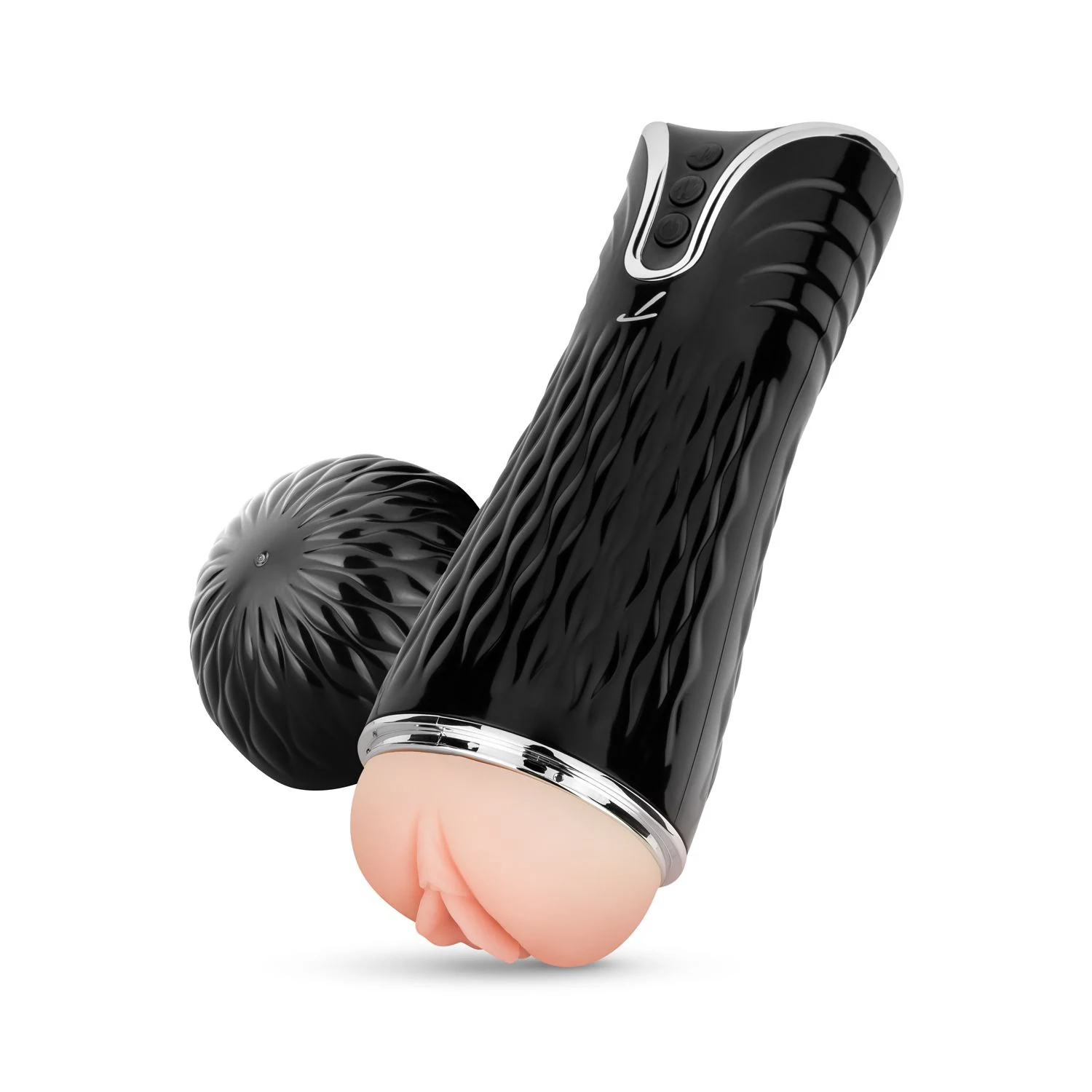 Teazers elektrische masturbator met zachte, geribbelde sleeve