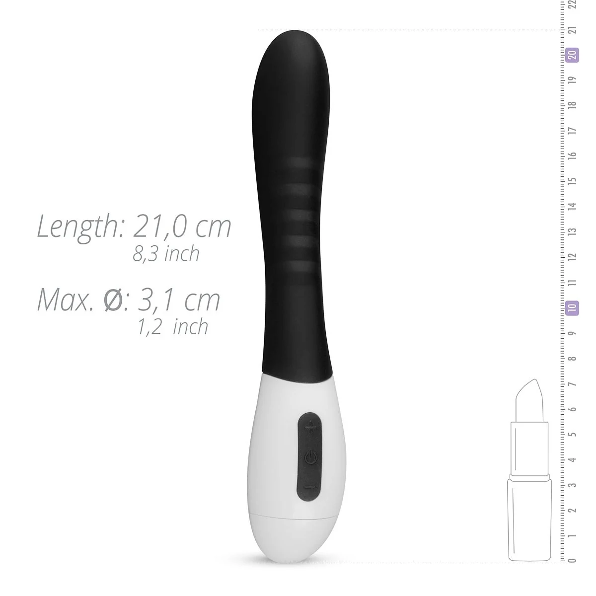 Teazers G-spot Vibrator zwart, diameter 19 tot 26 mm