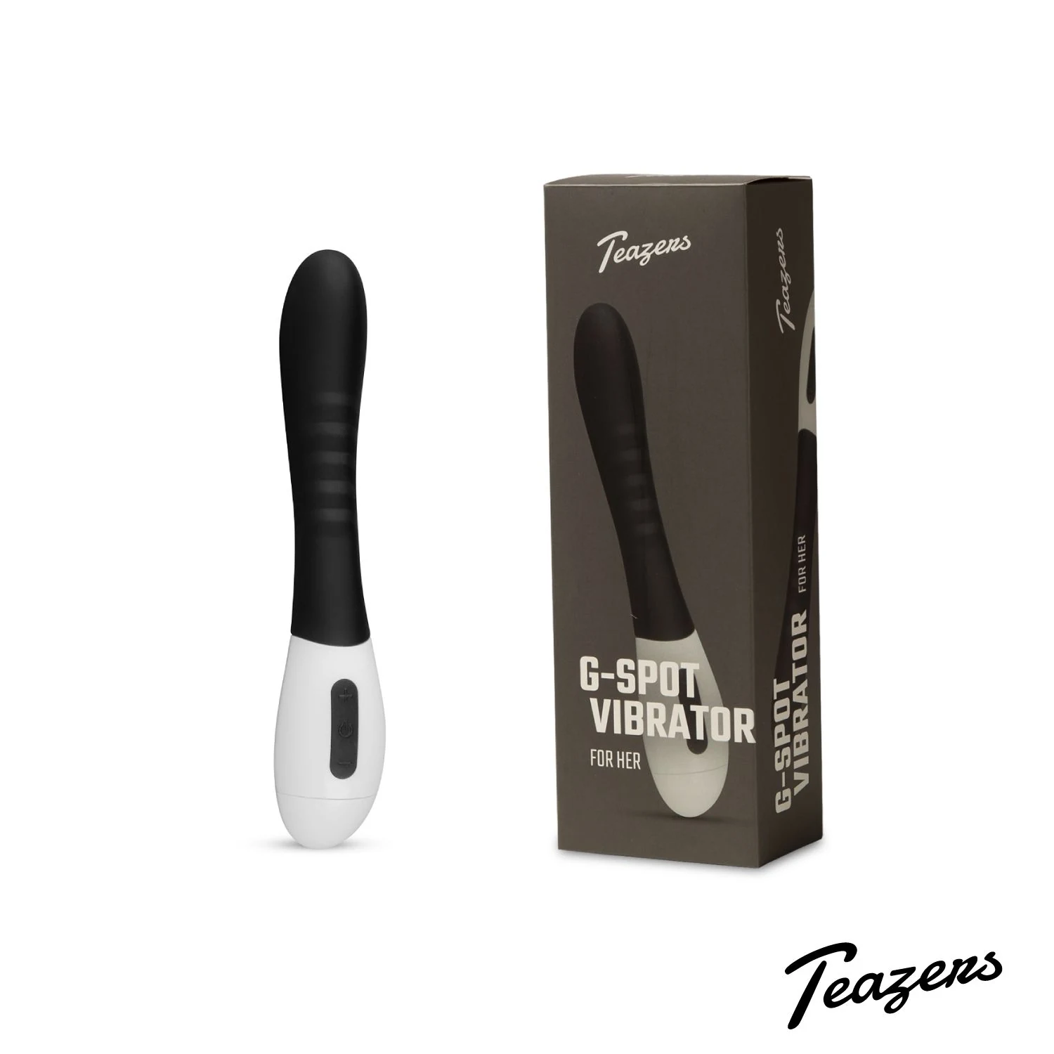 Teazers G-spot Vibrator zwart met zachte ribbels en stevige kern