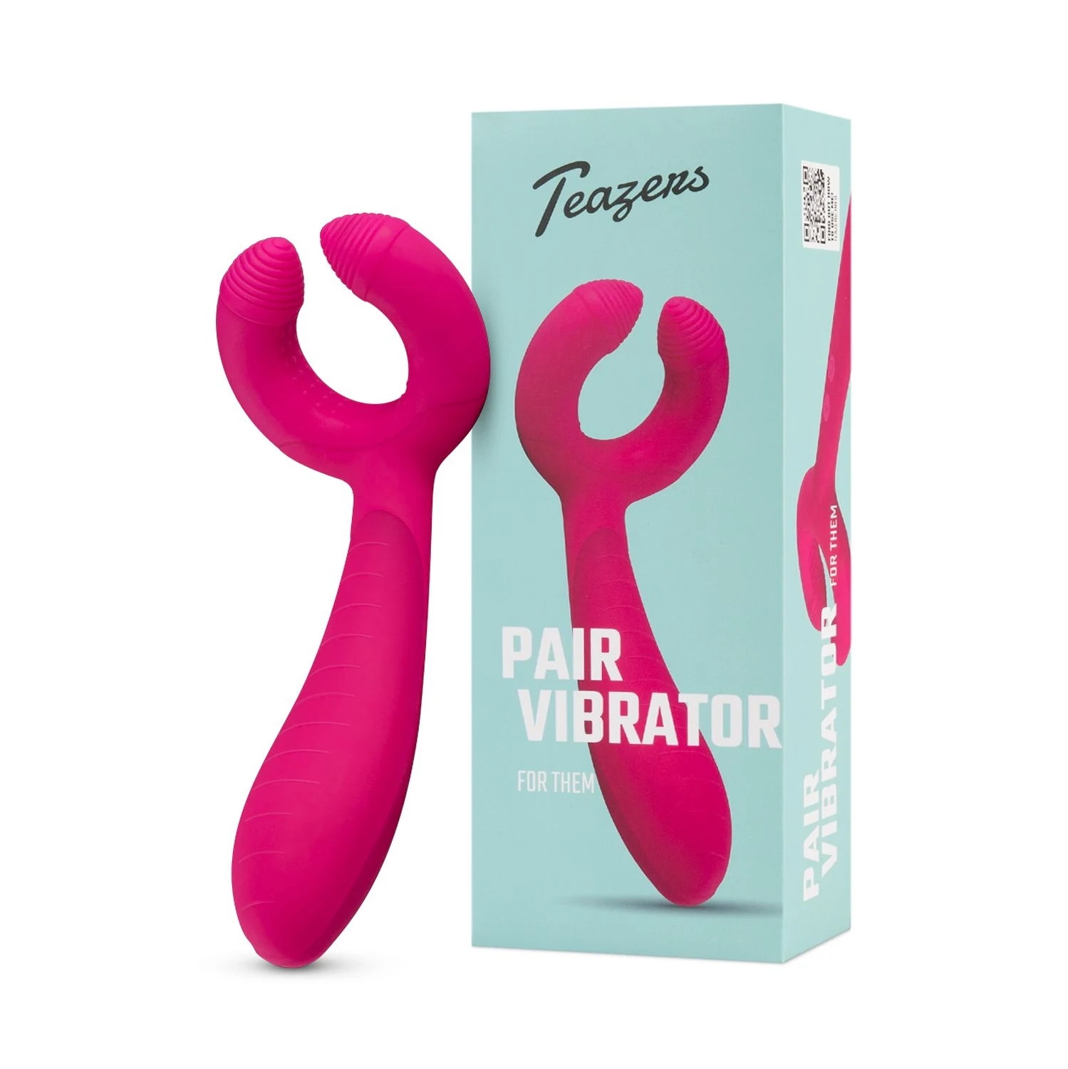 Teazers Pair Vibrator roze multifunctionele vibrator voor koppels