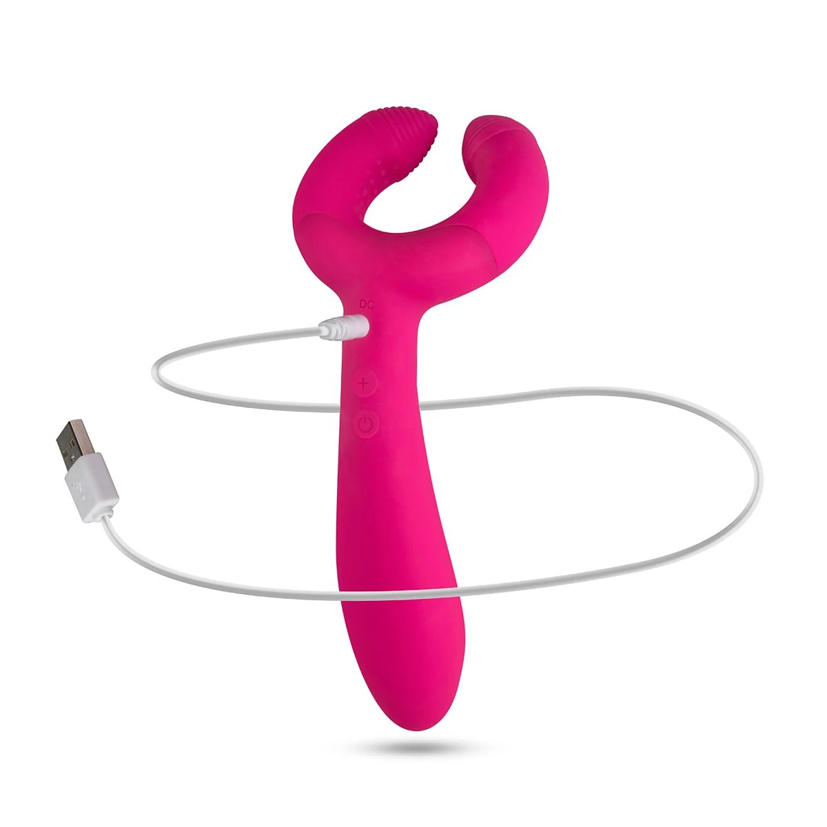 Teazers Pair Vibrator roze met ring voor penisstimulatie