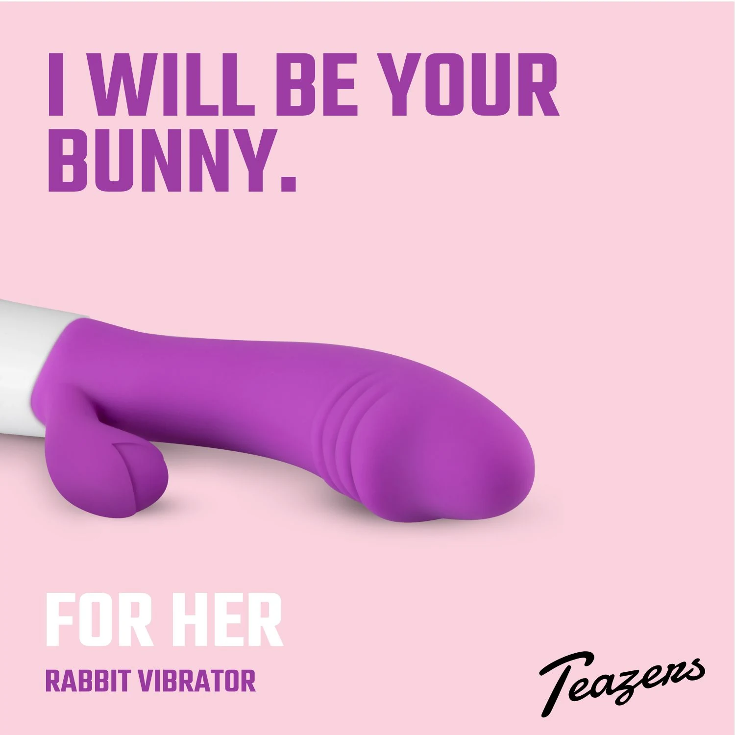 Teazers Tarzanbocht Vibrator met 3 snelheden en 7 patronen