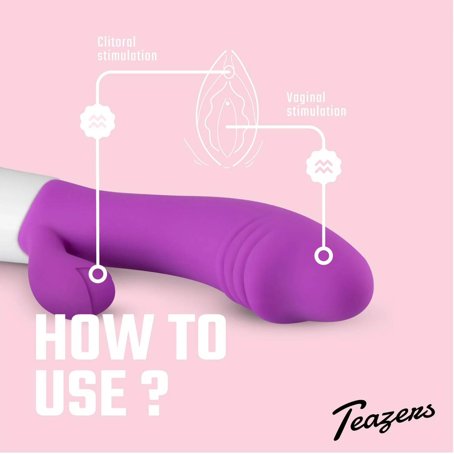 Teazers Tarzanbocht Vibrator uit de categorie tarzan vibrators