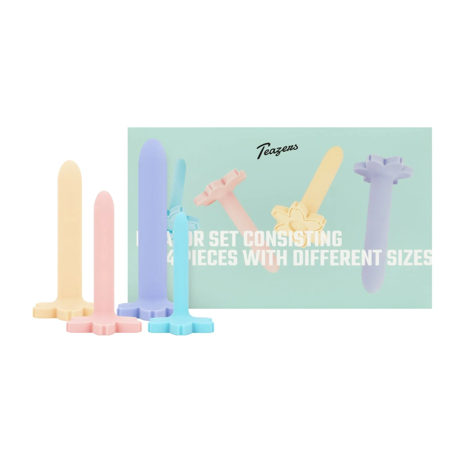 Teazers 4-delige vaginale dilatator set met maten XS, S, M en L