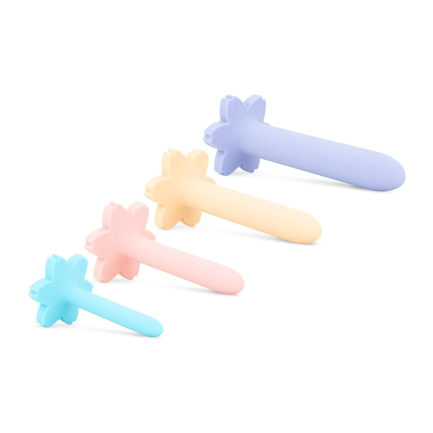 Teazers siliconen dilators met bloemvormige basis voor grip