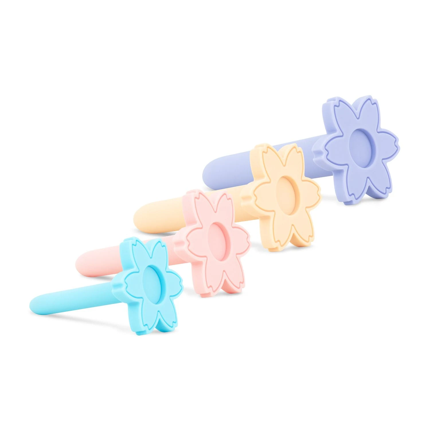 Pastelkleurige Teazers vaginale dilatator set voor beginners
