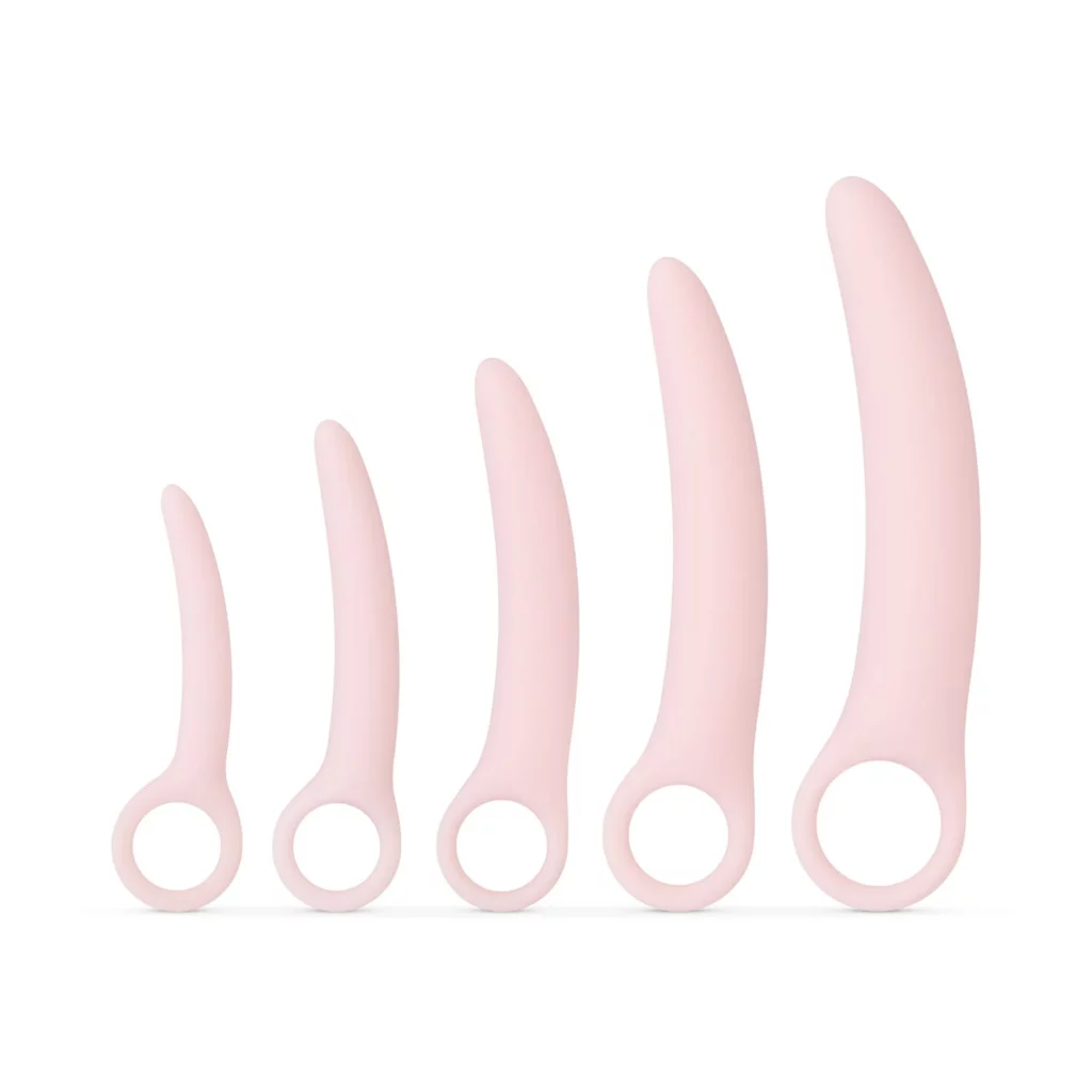 Teazers vaginale dilator set met 5 roze siliconen dilators