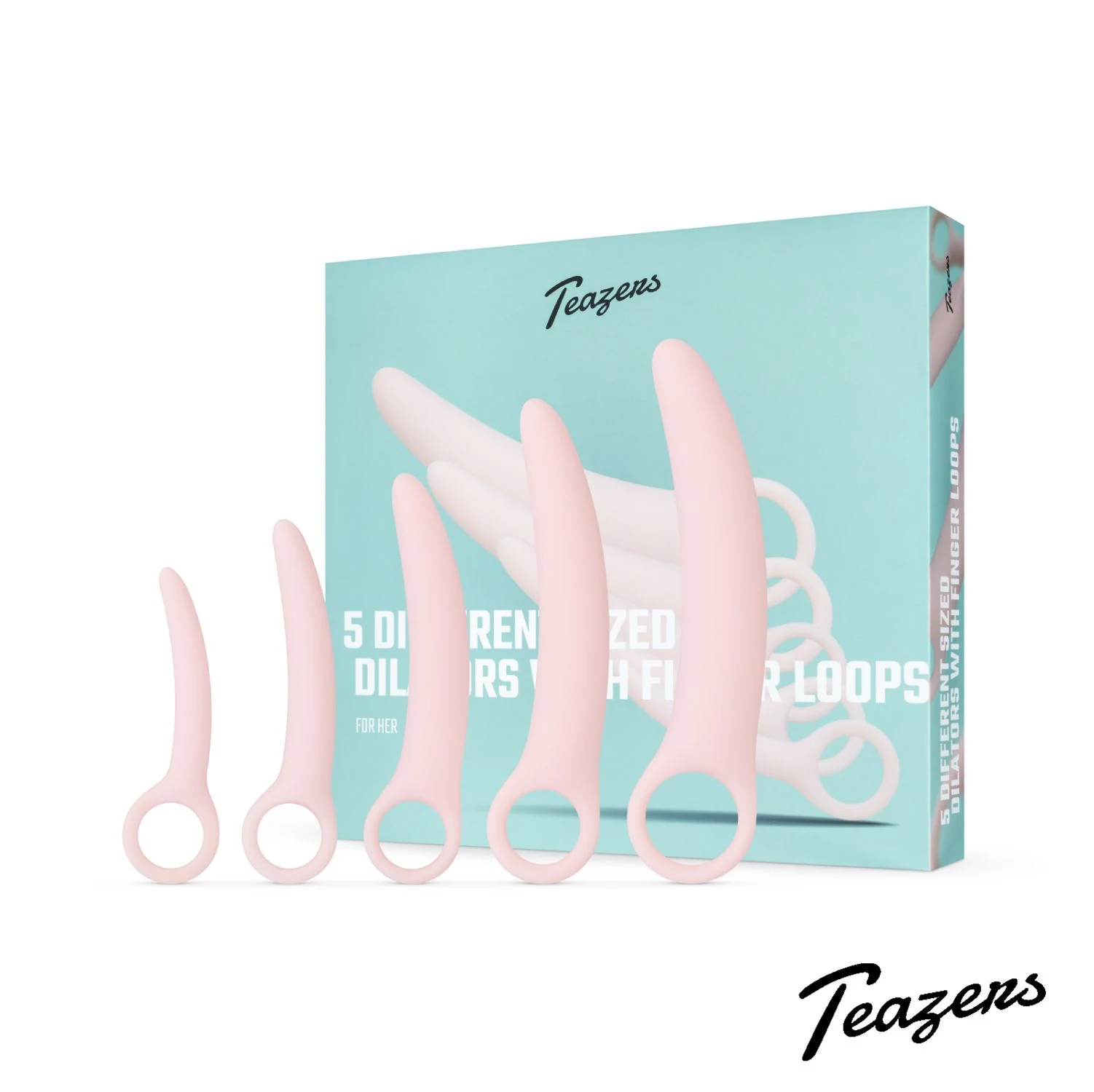 Vaginale dilator set van Teazers voor rekoefeningen
