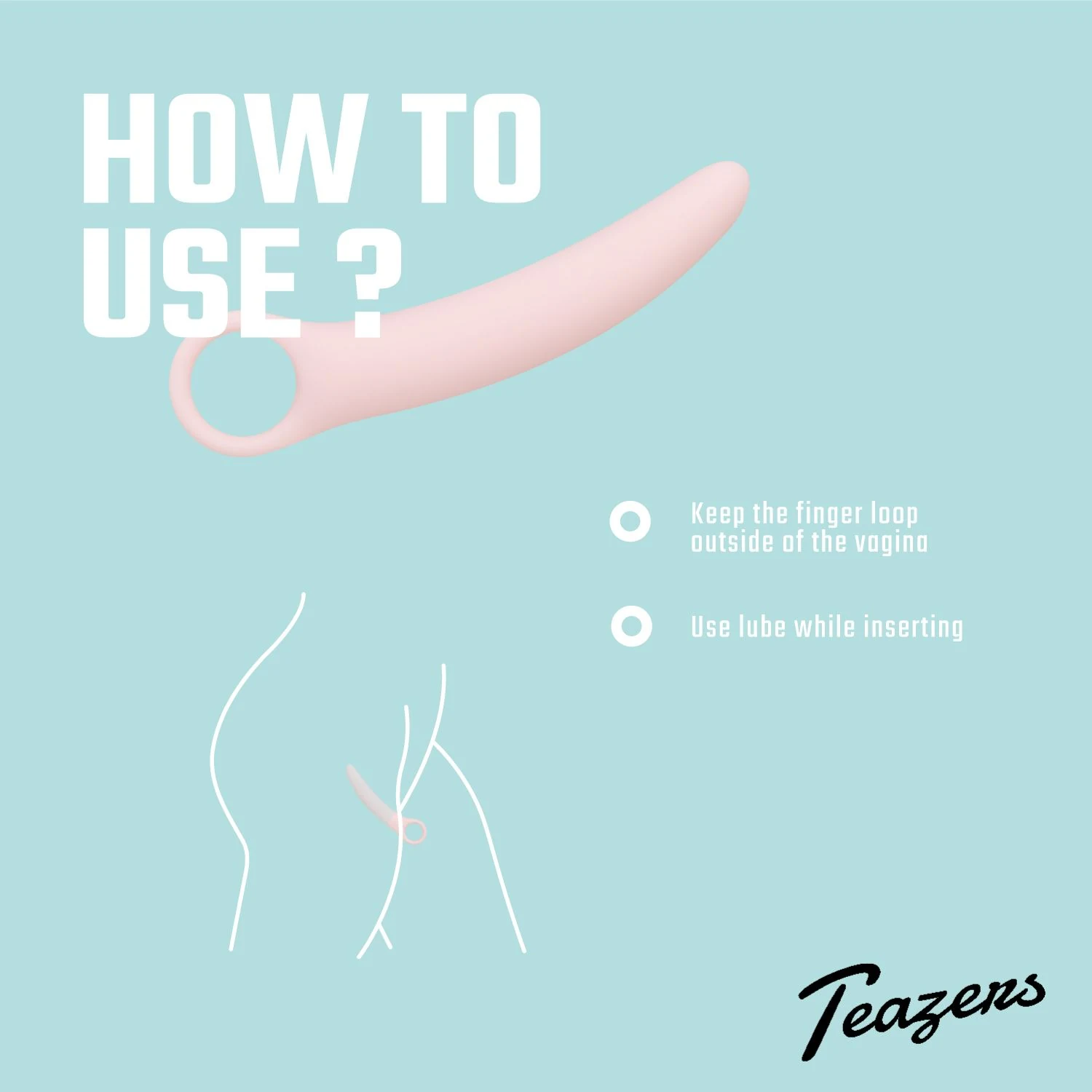 Teazers vaginale dilator set van zacht siliconen